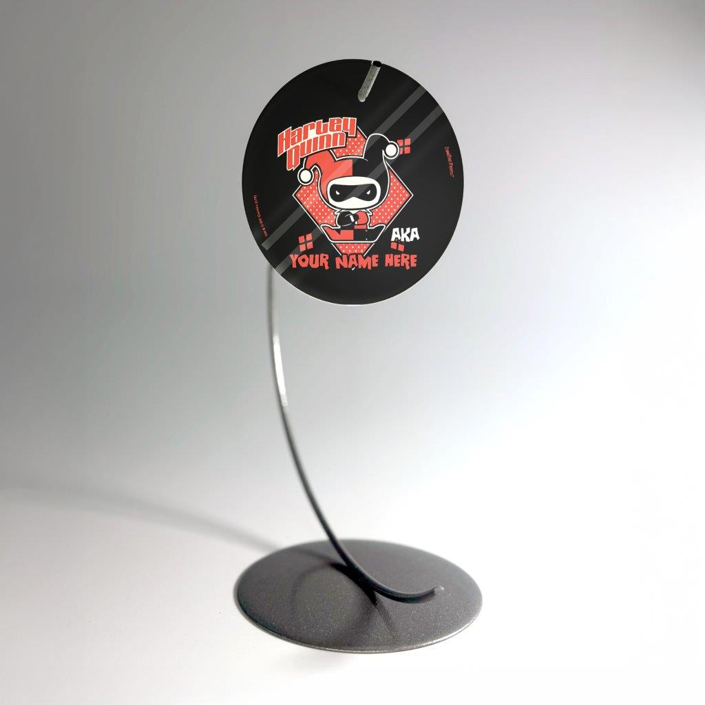 Justice League (Also Known As Harley Quinn - Personalized) StarFire Prints Glass Art