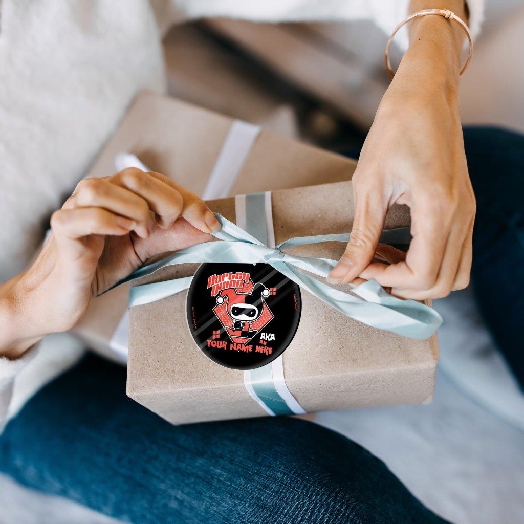 Justice League (Also Known As Harley Quinn - Personalized) StarFire Prints Glass Art