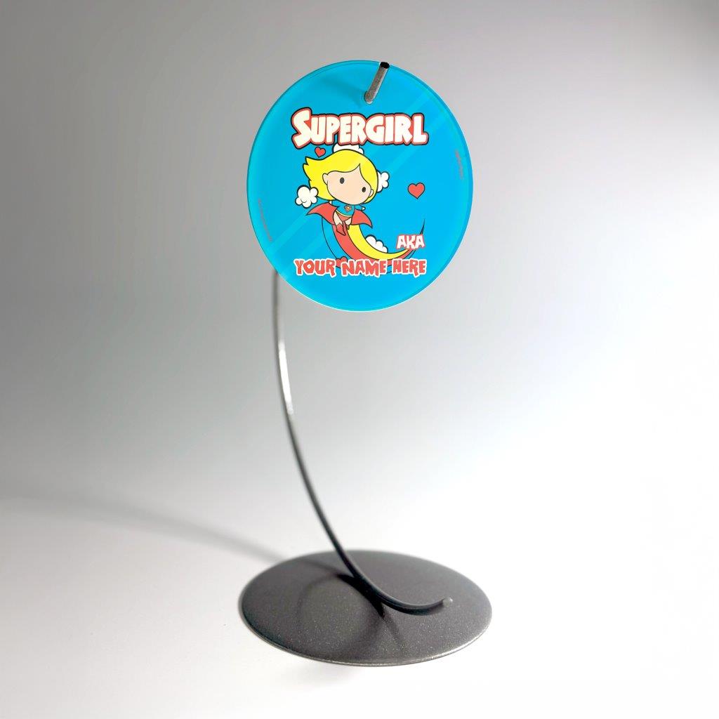 Justice League (Also Known As Supergirl - Personalized) StarFire Prints Glass Art