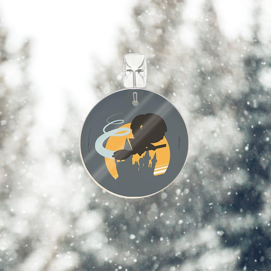 Harry Potter (Silhouette on Broom) StarFire Prints™ Glass Art SPCIR1019