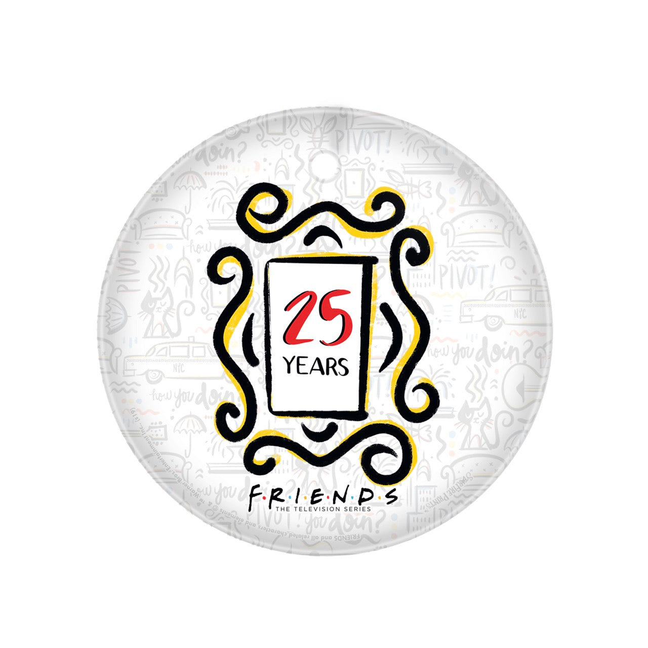 Friends: The TV Series (25 Years) StarFire Prints™ Glass Art SPCIR1041