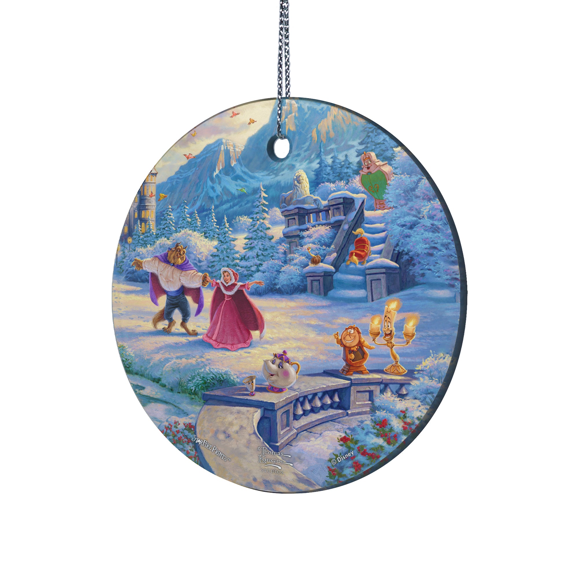 Disney (Beauty and the Beasts Winter Enchantment) StarFire Prints™ Hanging Glass Print SPCIR1052