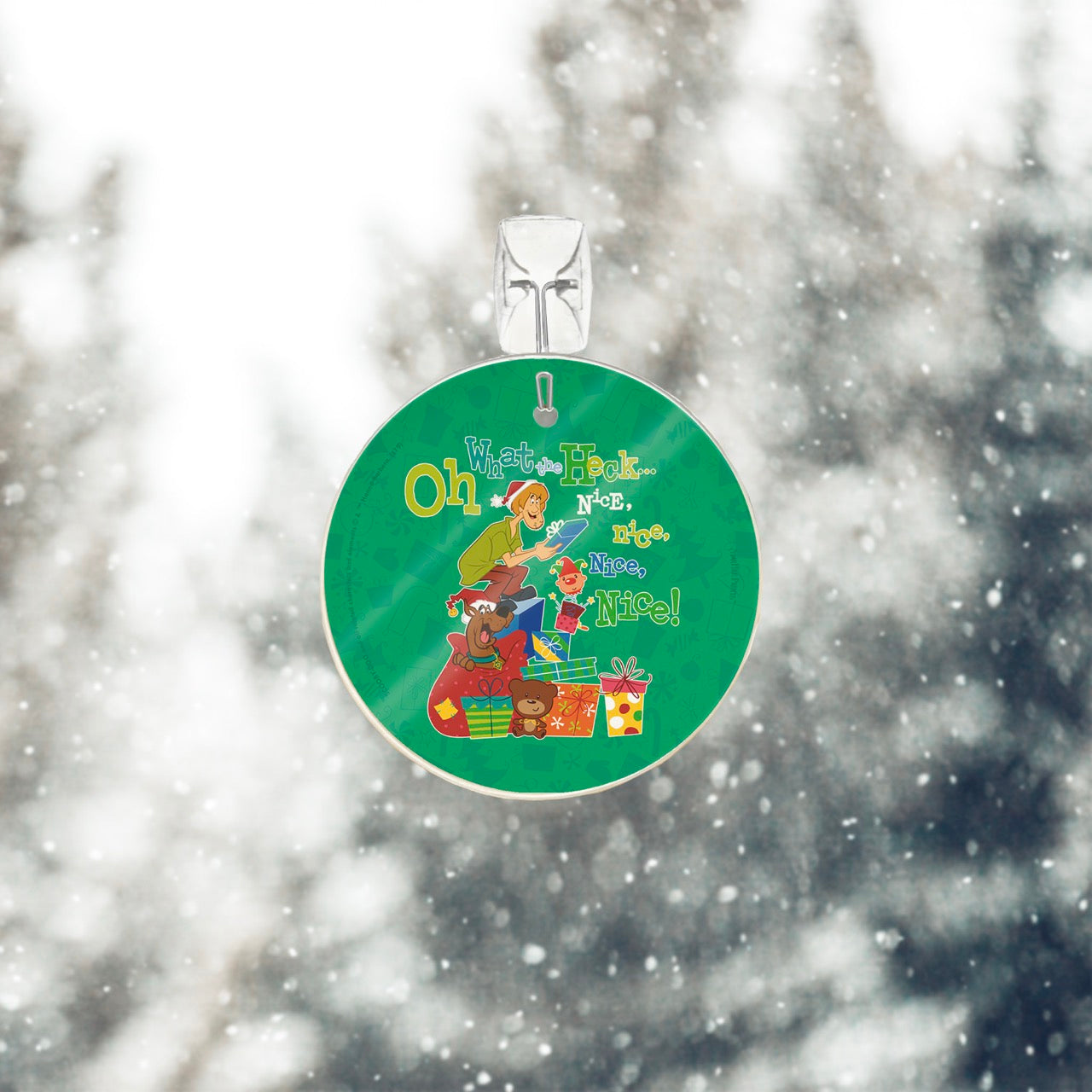 Scooby-Doo (Nice for the Holidays) StarFire Prints™ Glass Art SPCIR1055