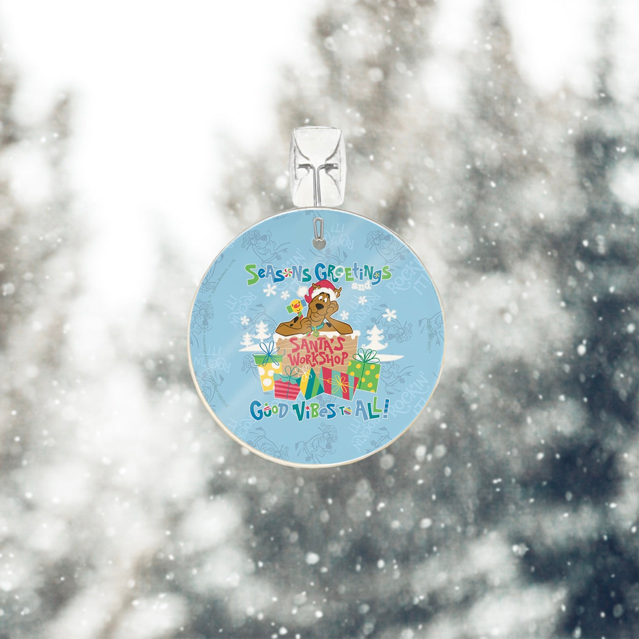 Scooby-Doo (Seasons Greeting) StarFire Prints™ Glass Art SPCIR1057