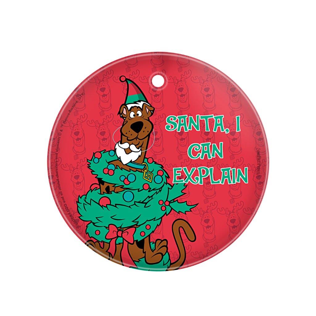 Scooby-Doo (Santa, I Can Explain) StarFire Prints™ Glass Art SPCIR1059