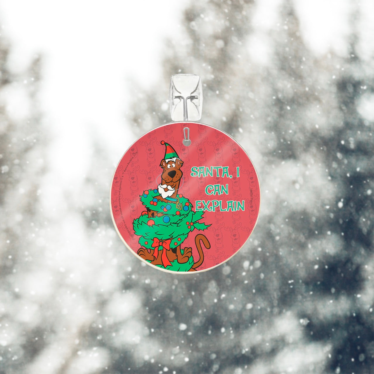 Scooby-Doo (Santa, I Can Explain) StarFire Prints™ Glass Art SPCIR1059