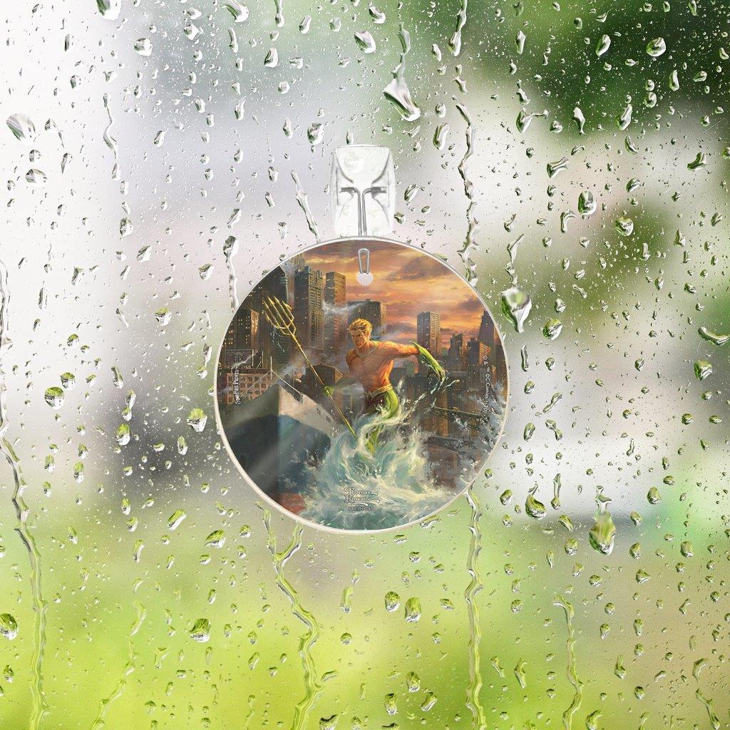 DC Comics (Justice League Showdown at Gotham City Pier - Aquaman) StarFire Prints™ Glass Art SPCIR1070