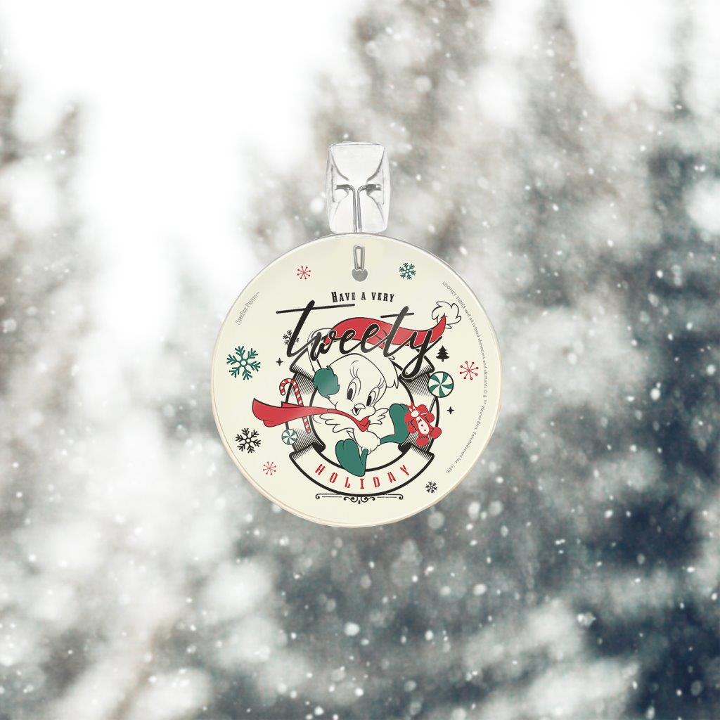 Looney Tunes (Christmas Tweety Bird) StarFire Prints™ Glass Art SPCIR1099