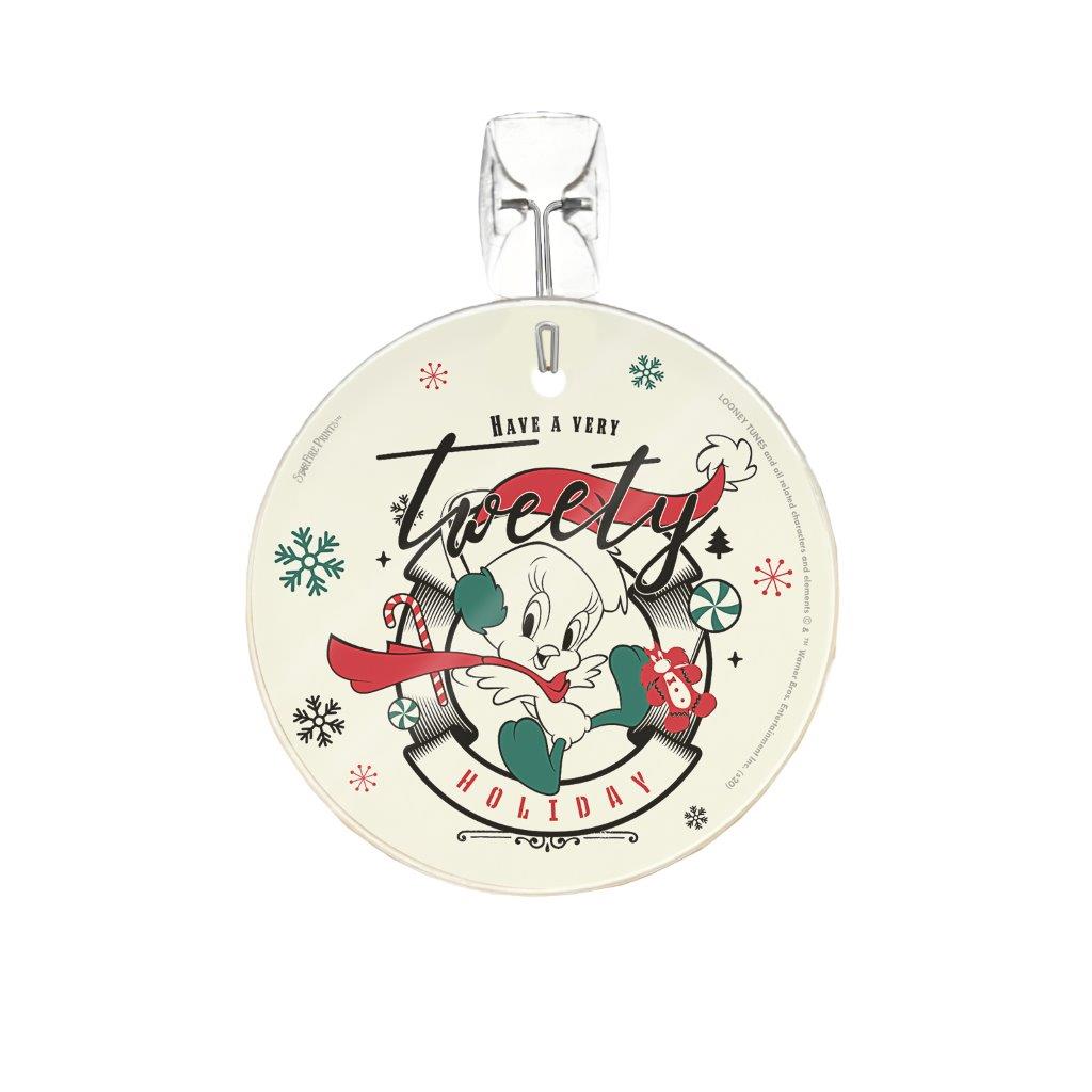 Looney Tunes (Christmas Tweety Bird) StarFire Prints™ Glass Art SPCIR1099