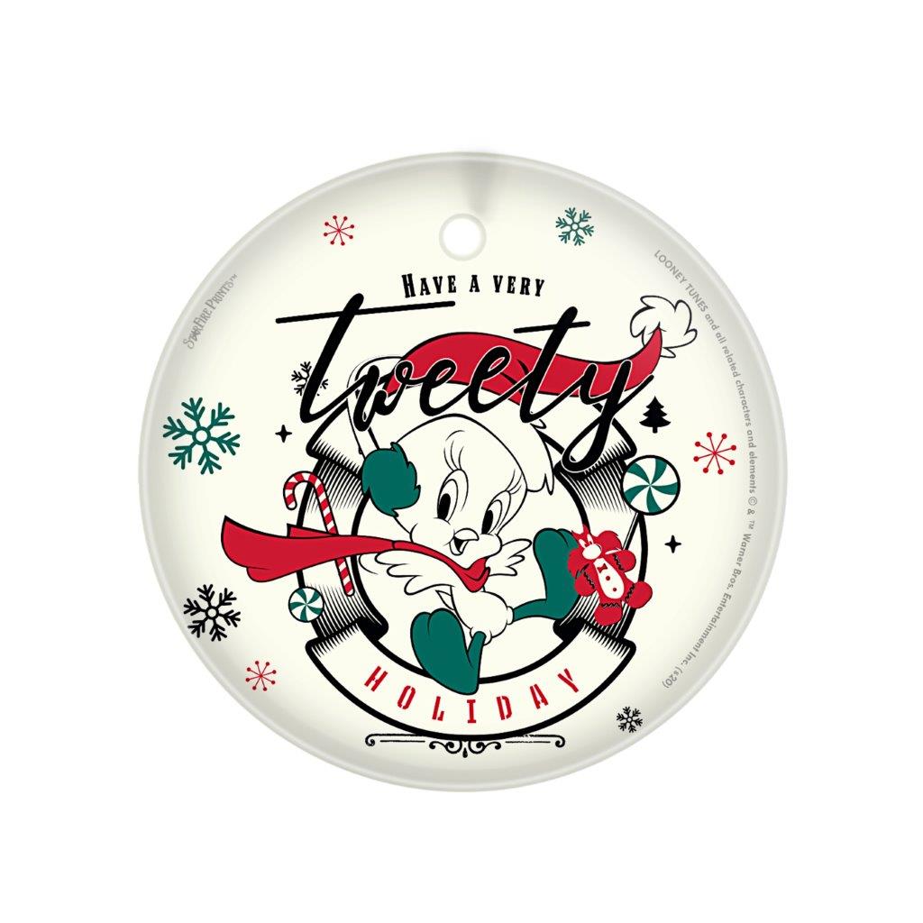 Looney Tunes (Christmas Tweety Bird) StarFire Prints™ Glass Art SPCIR1099