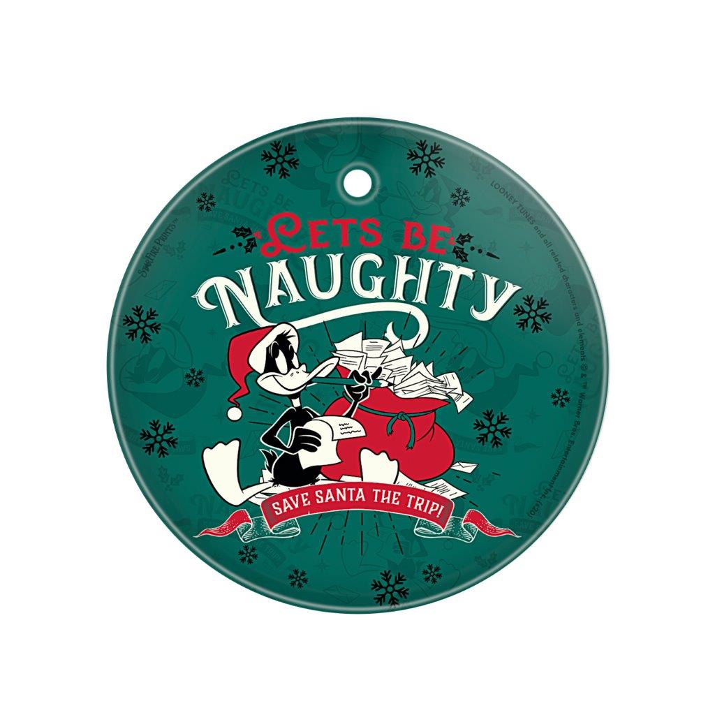 Looney Tunes (Lets Be Naughty Daffy Duck) StarFire Prints™ Glass Art SPCIR1102