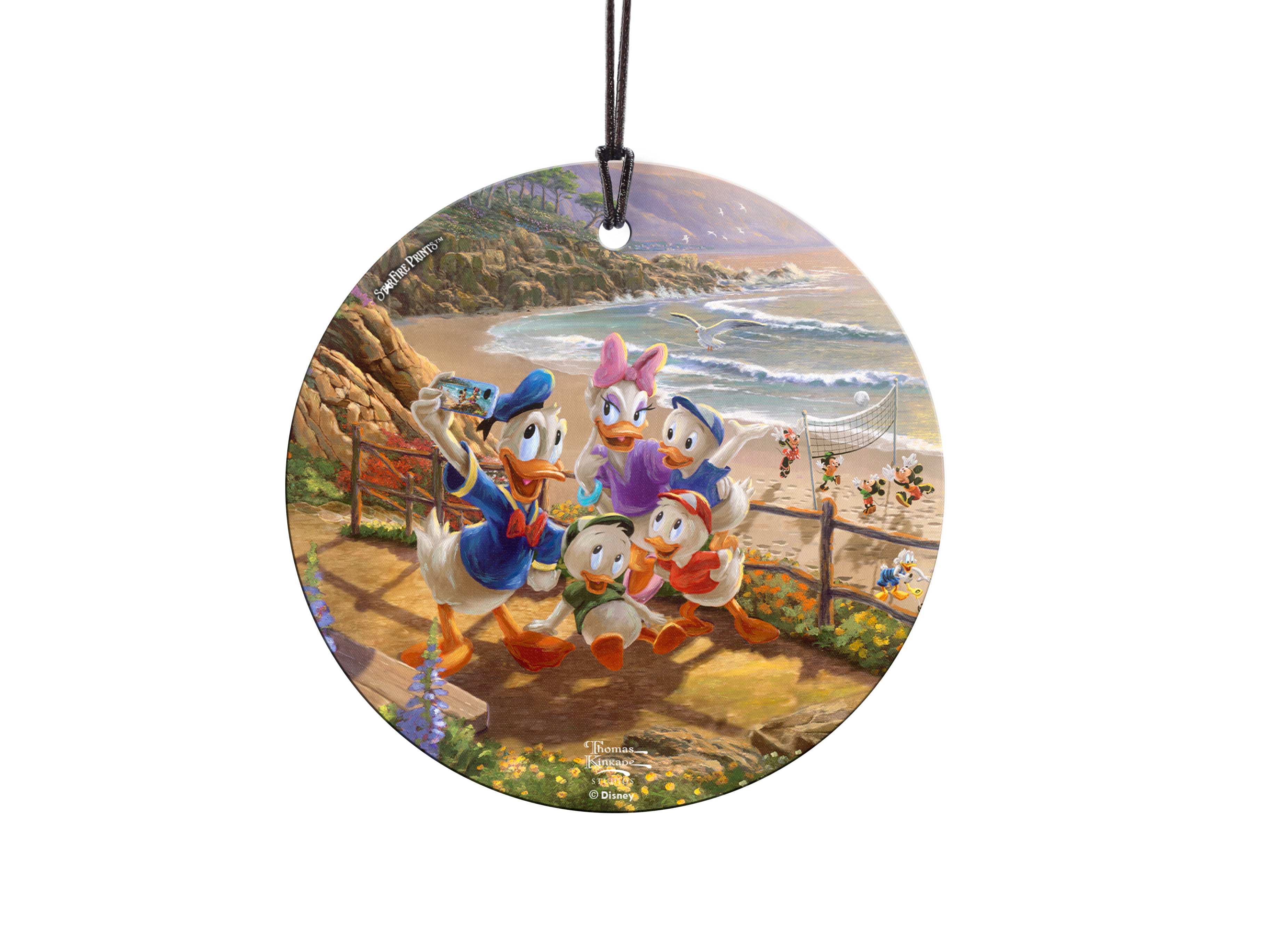 Disney (Donald and Daisy - A Duck Day Afternoon) StarFire Prints™ Hanging Glass Print SPCIR1104