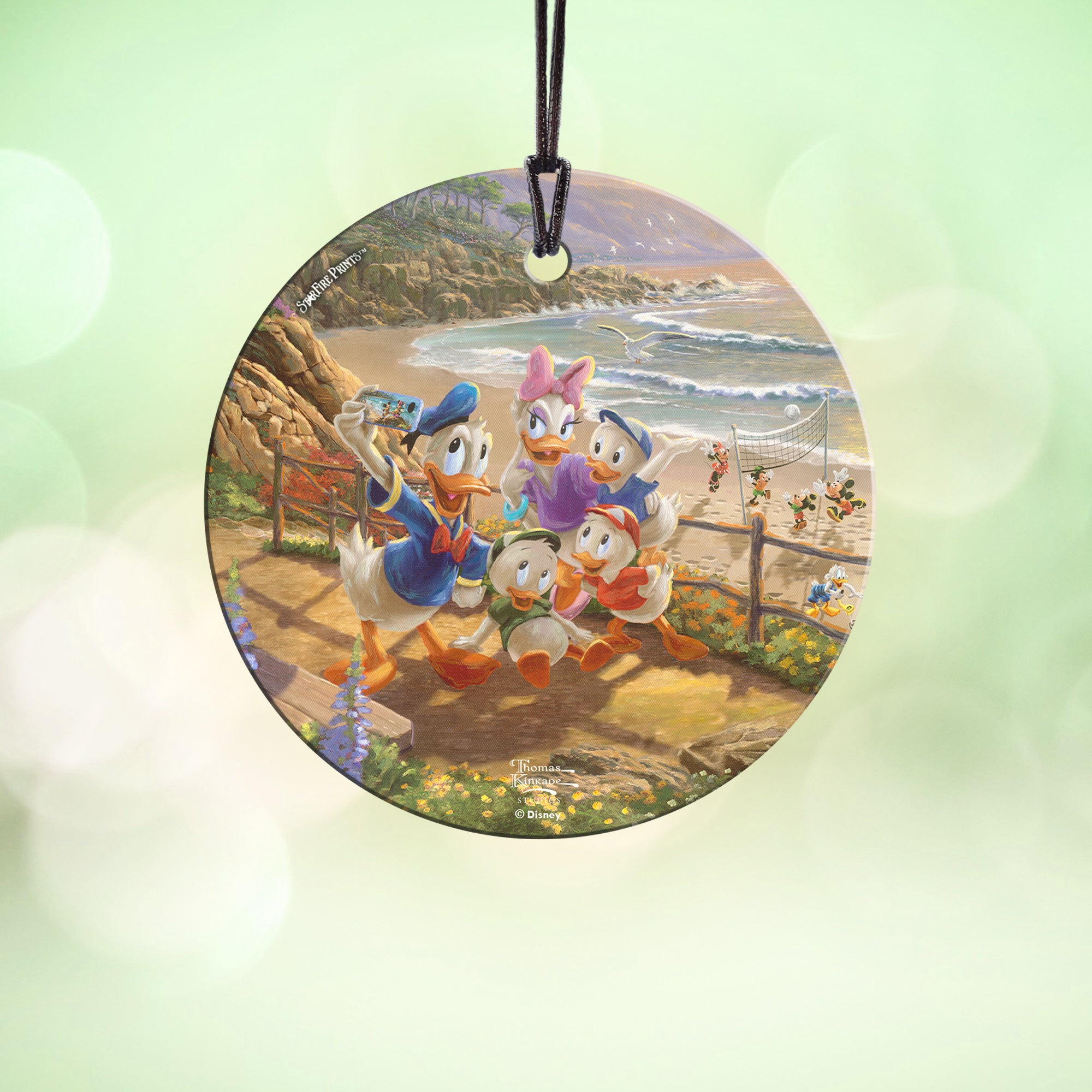Disney (Donald and Daisy - A Duck Day Afternoon) StarFire Prints™ Hanging Glass Print SPCIR1104