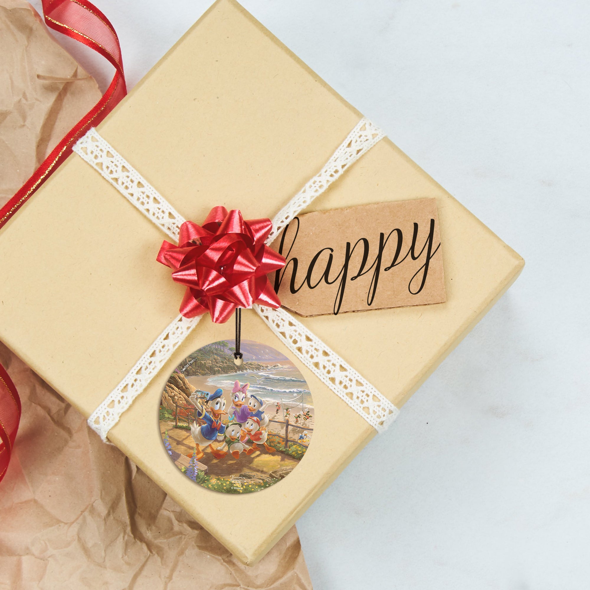 Disney (Donald and Daisy - A Duck Day Afternoon) StarFire Prints™ Hanging Glass Print SPCIR1104