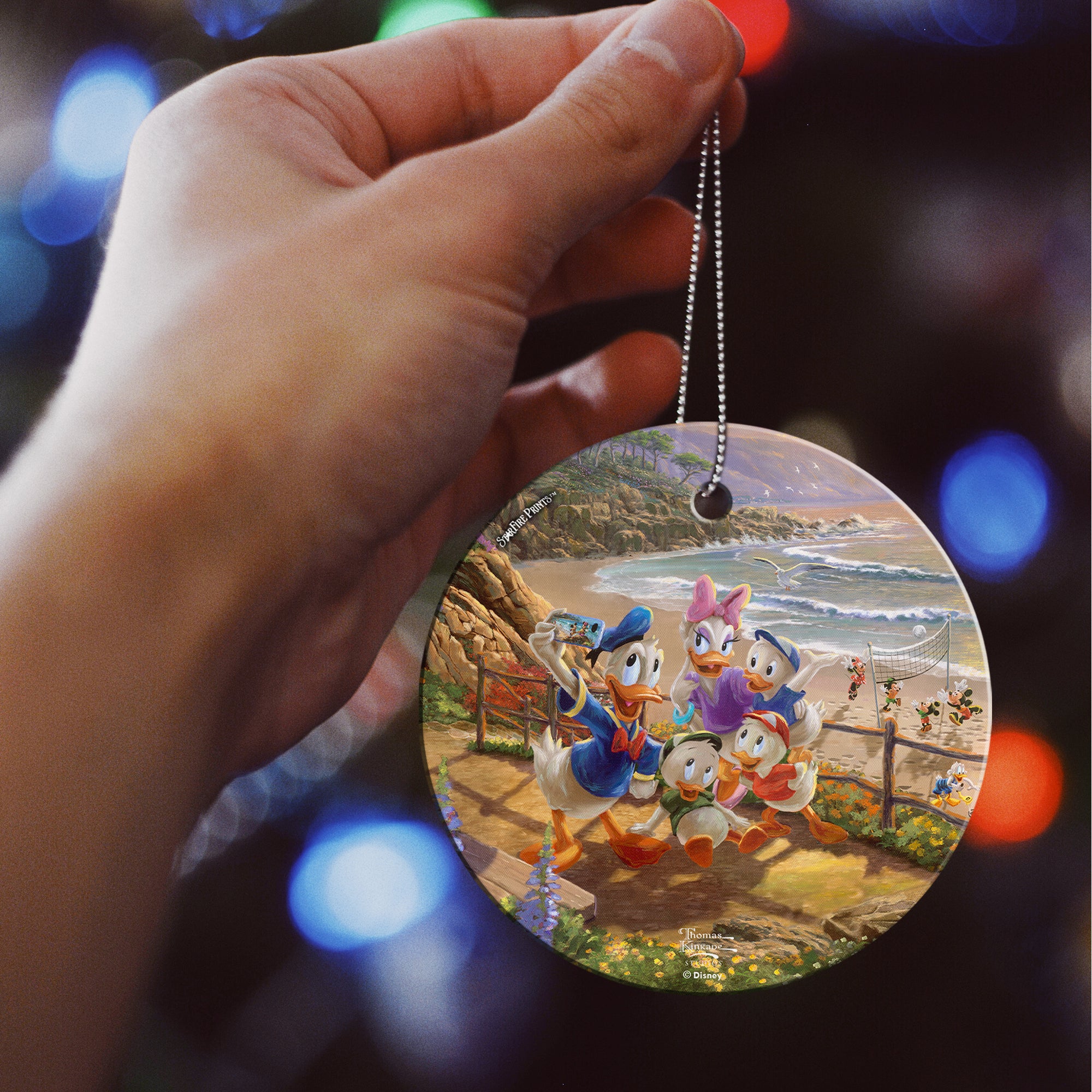 Disney (Donald and Daisy - A Duck Day Afternoon) StarFire Prints™ Hanging Glass Print SPCIR1104