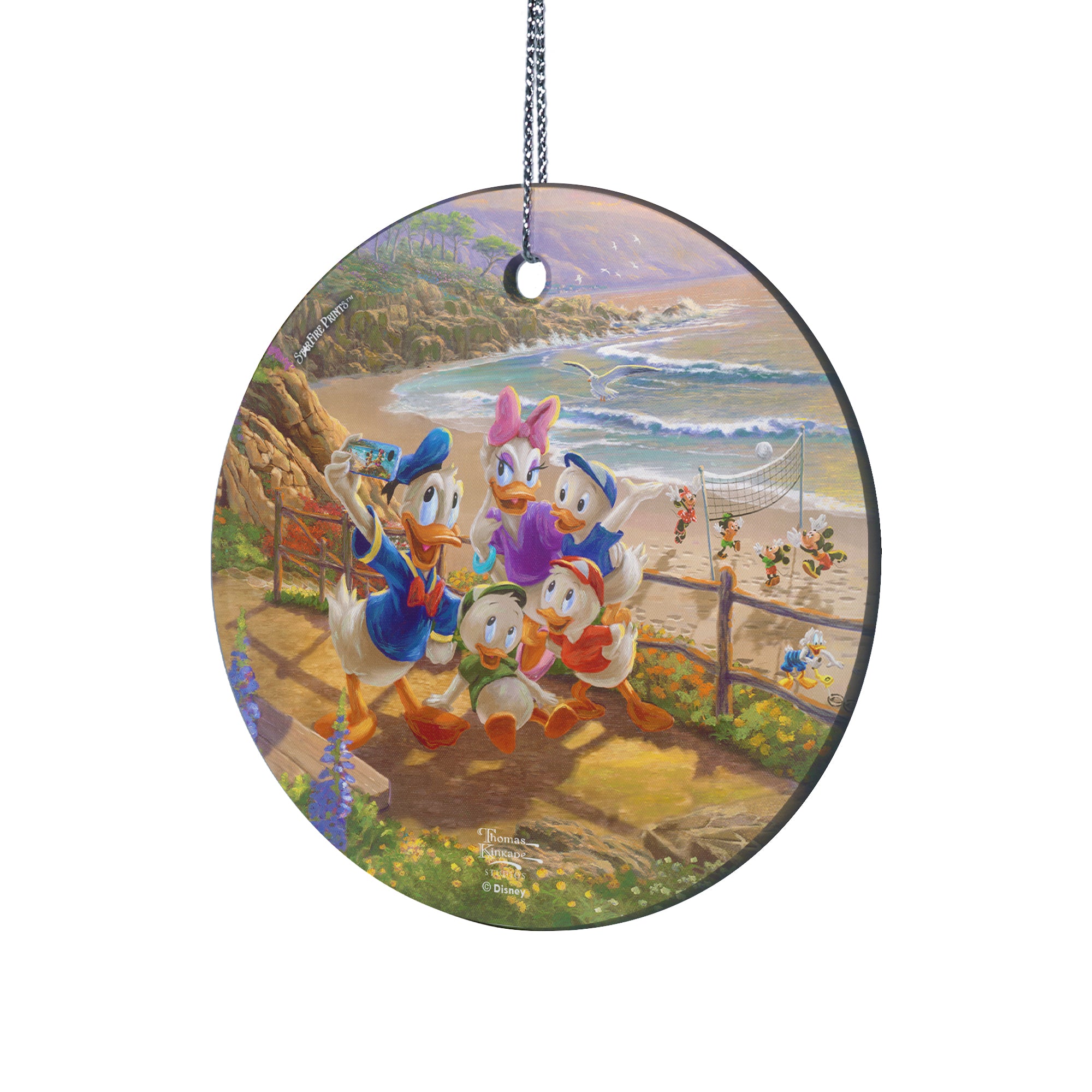 Disney (Donald and Daisy - A Duck Day Afternoon) StarFire Prints™ Hanging Glass Print SPCIR1104