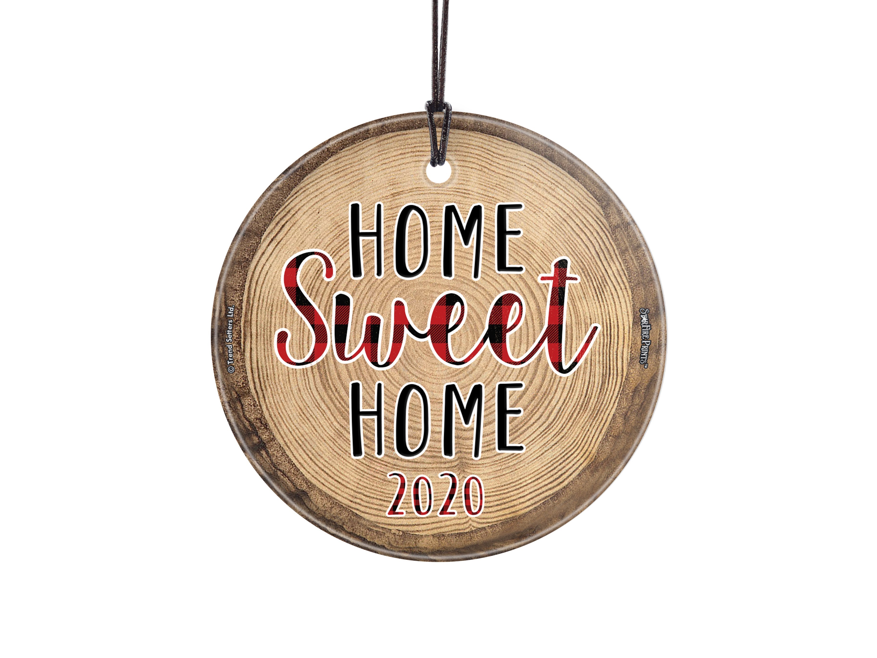 Christmas Celebrations (Home Sweet Home - Personalized) StarFire Prints™ Hanging Glass Print SPCIR1134
