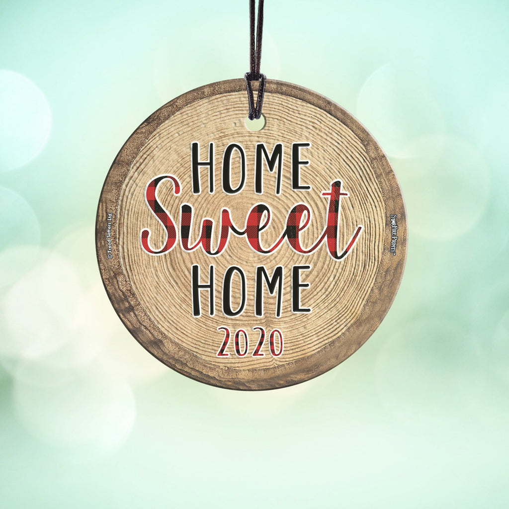 Christmas Celebrations (Home Sweet Home - Personalized) StarFire Prints™ Hanging Glass Print SPCIR1134