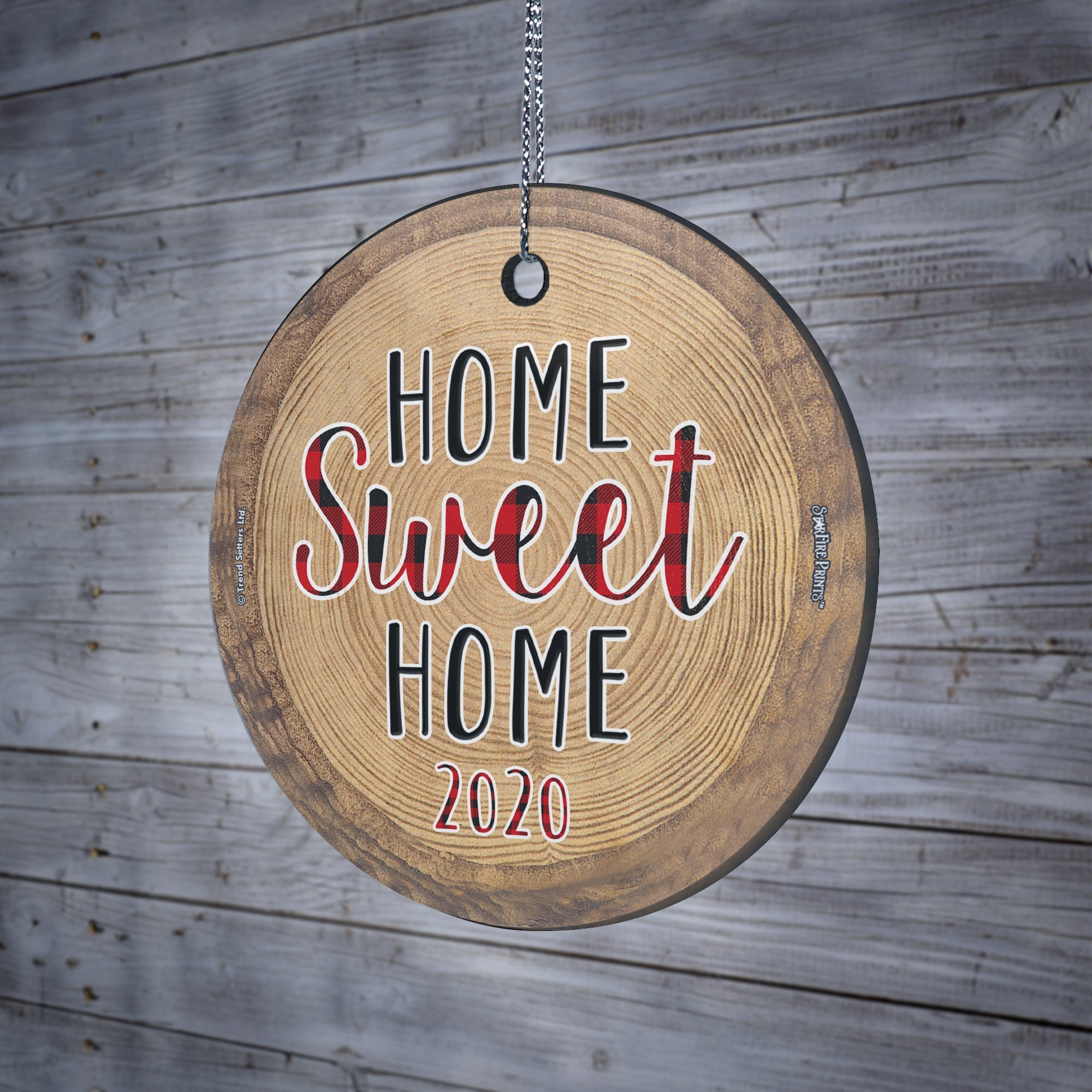 Christmas Celebrations (Home Sweet Home - Personalized) StarFire Prints™ Hanging Glass Print SPCIR1134