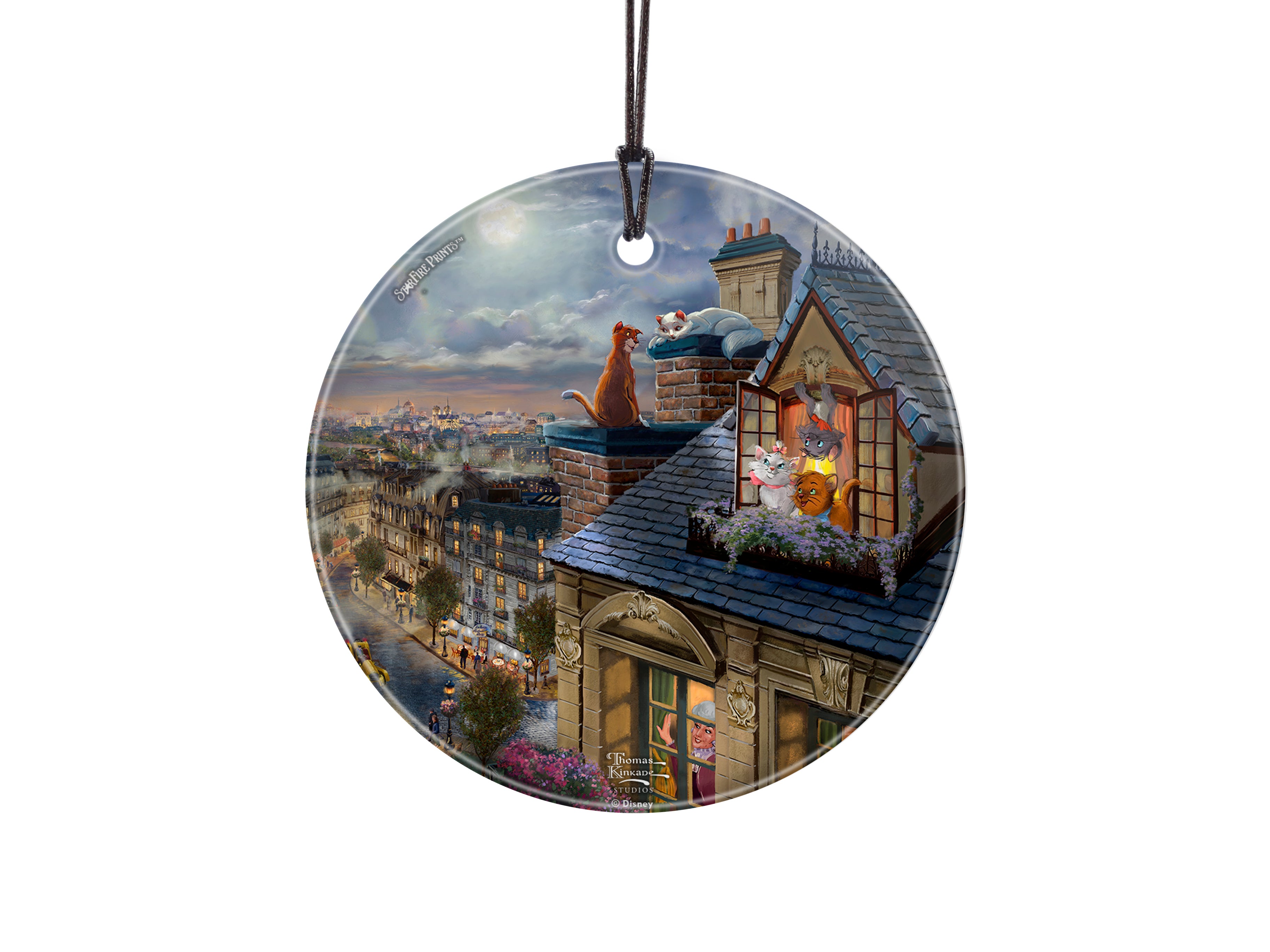 Disney (The Aristocats - Love Under the Moon) StarFire Prints™ Hanging Glass Print SPCIR1176