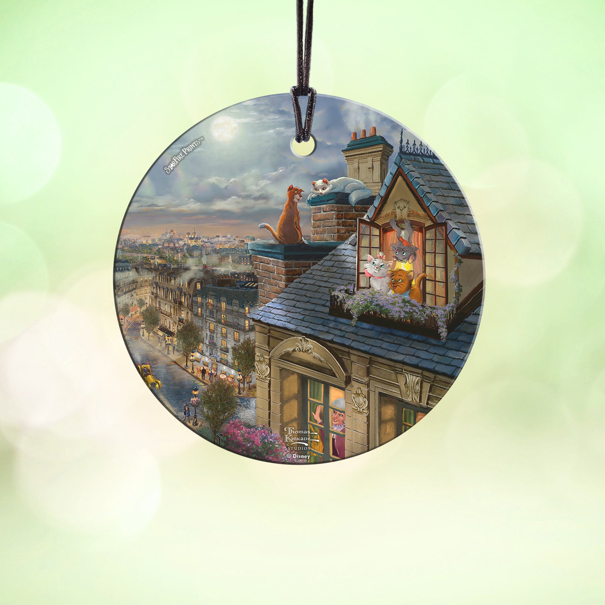 Disney (The Aristocats - Love Under the Moon) StarFire Prints™ Hanging Glass Print SPCIR1176