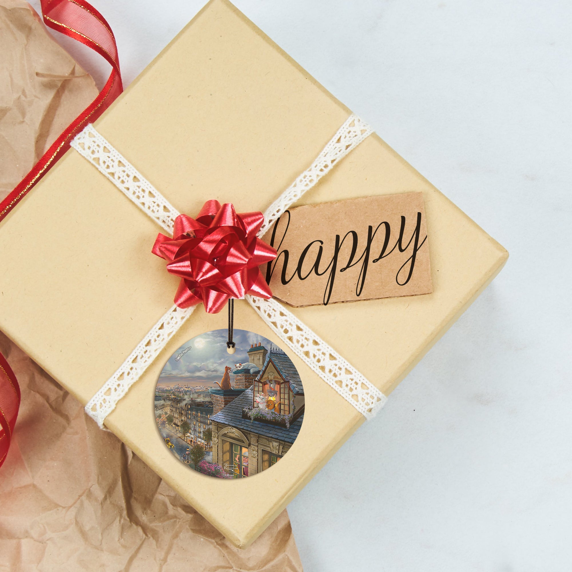 Disney (The Aristocats - Love Under the Moon) StarFire Prints™ Hanging Glass Print SPCIR1176