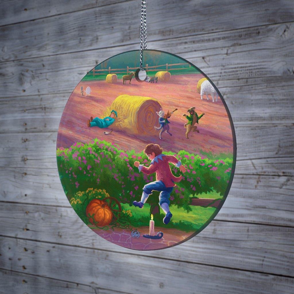 Zac Kinkade (Storybook Land - Jack Be Nimble) StarFire Prints™ Hanging Glass Print SPCIR1200