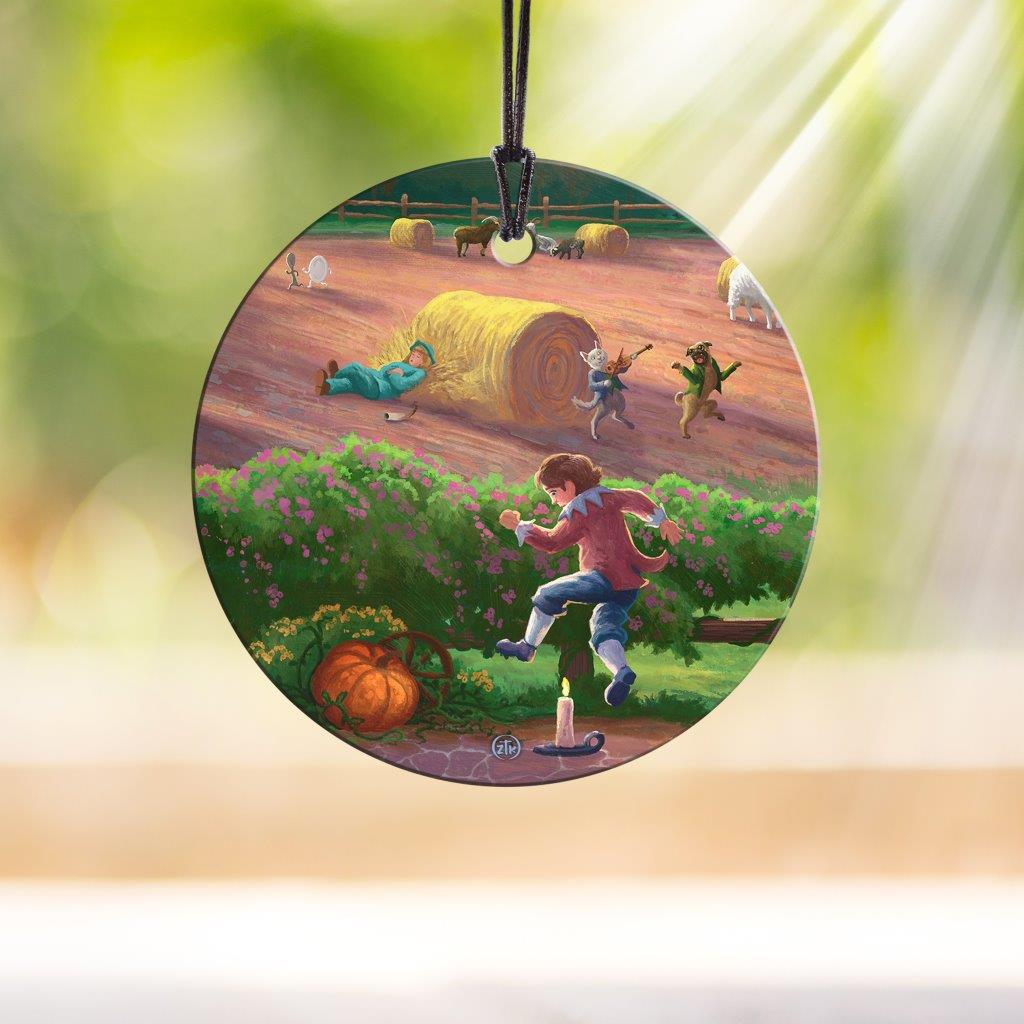 Zac Kinkade (Storybook Land - Jack Be Nimble) StarFire Prints™ Hanging Glass Print SPCIR1200