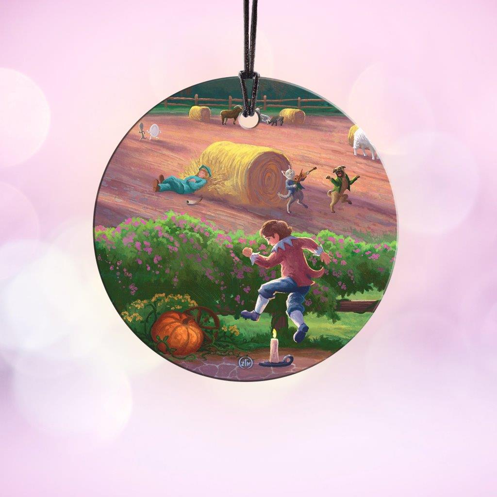 Zac Kinkade (Storybook Land - Jack Be Nimble) StarFire Prints™ Hanging Glass Print SPCIR1200