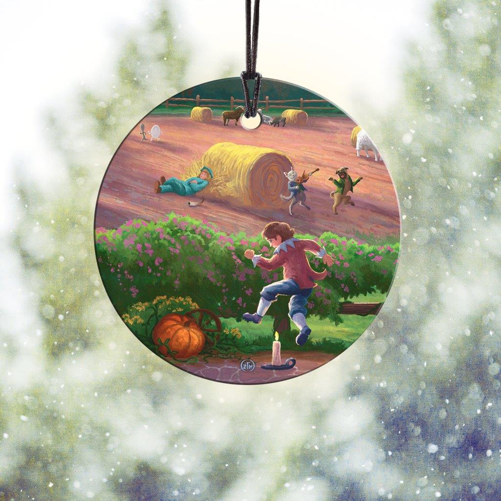 Zac Kinkade (Storybook Land - Jack Be Nimble) StarFire Prints™ Hanging Glass Print SPCIR1200