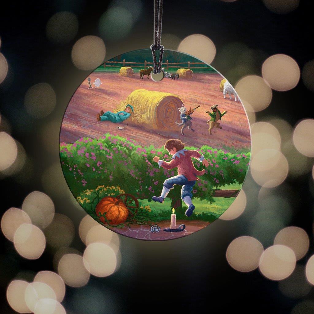 Zac Kinkade (Storybook Land - Jack Be Nimble) StarFire Prints™ Hanging Glass Print SPCIR1200