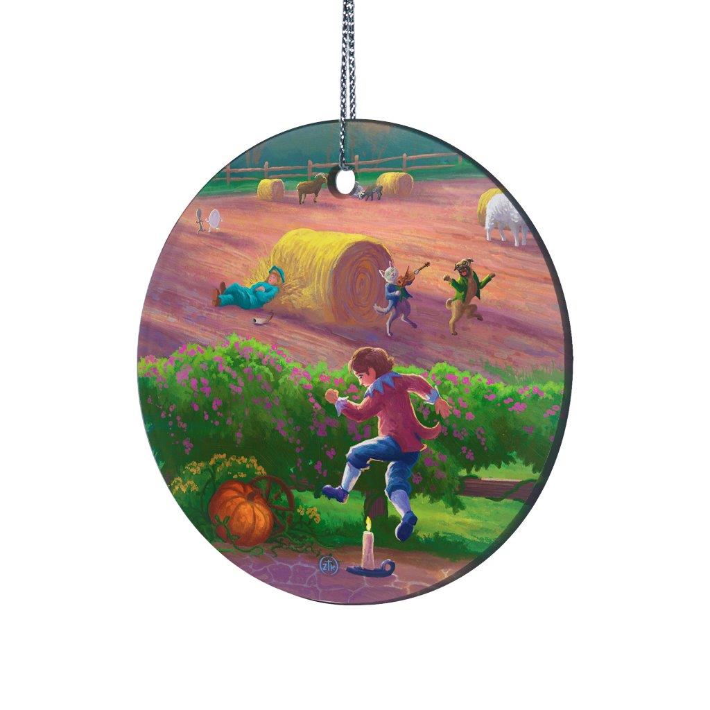 Zac Kinkade (Storybook Land - Jack Be Nimble) StarFire Prints™ Hanging Glass Print SPCIR1200