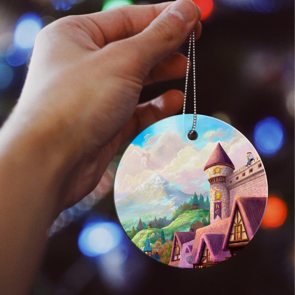 Zac Kinkade (Storybook Land - Jack and Jill) StarFire Prints™ Hanging Glass Print SPCIR1201