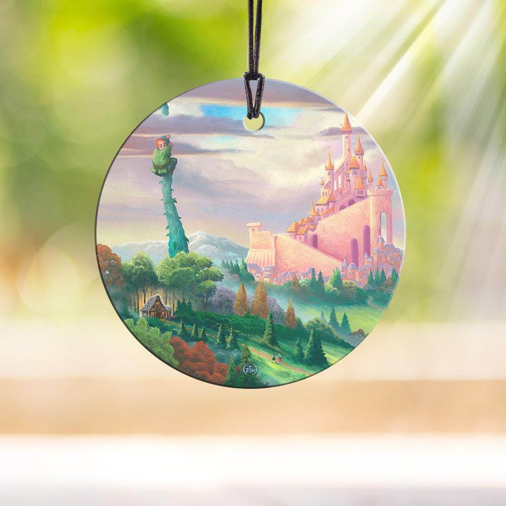 Zac Kinkade (Storybook Land-Beanstalk) StarFire Prints Hanging Glass Print SPCIR1204