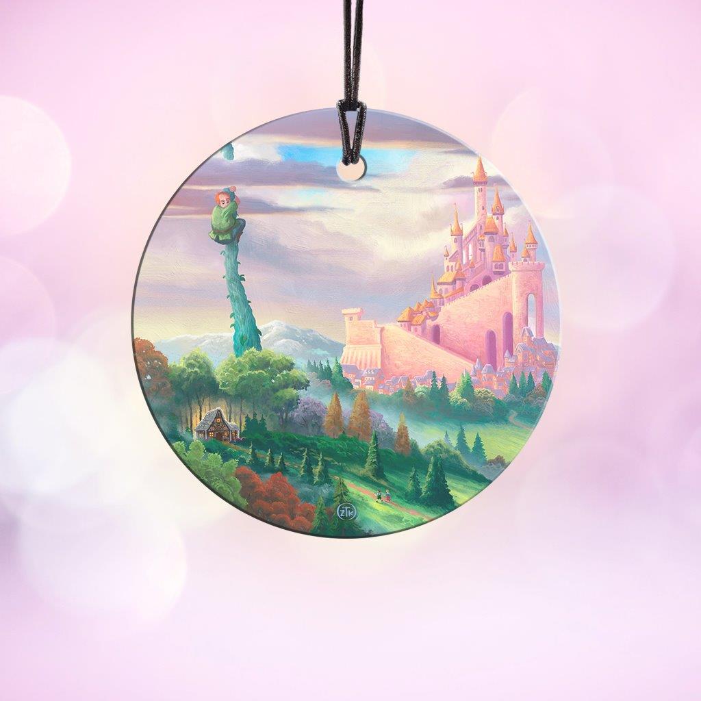 Zac Kinkade (Storybook Land-Beanstalk) StarFire Prints Hanging Glass Print SPCIR1204