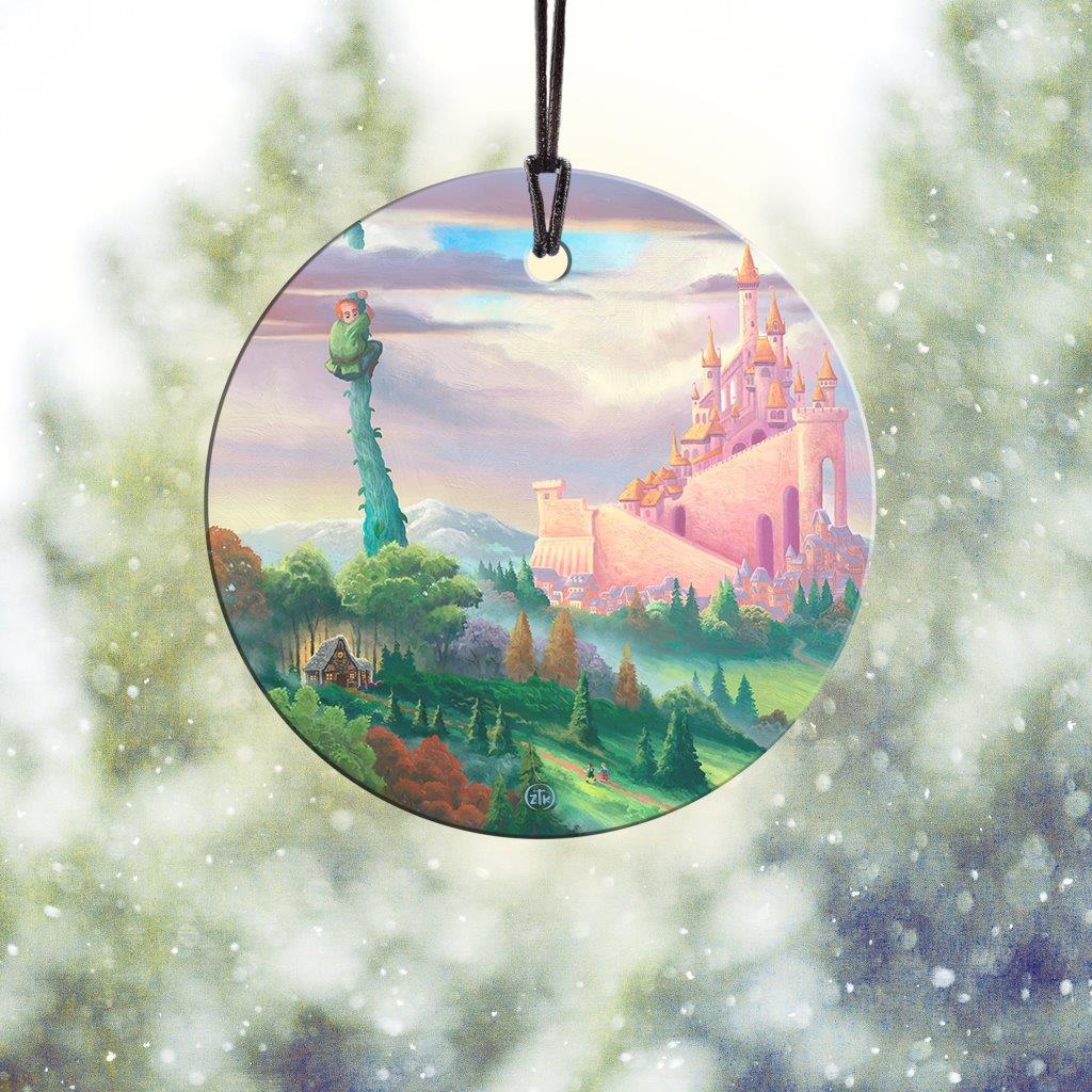 Zac Kinkade (Storybook Land-Beanstalk) StarFire Prints Hanging Glass Print SPCIR1204