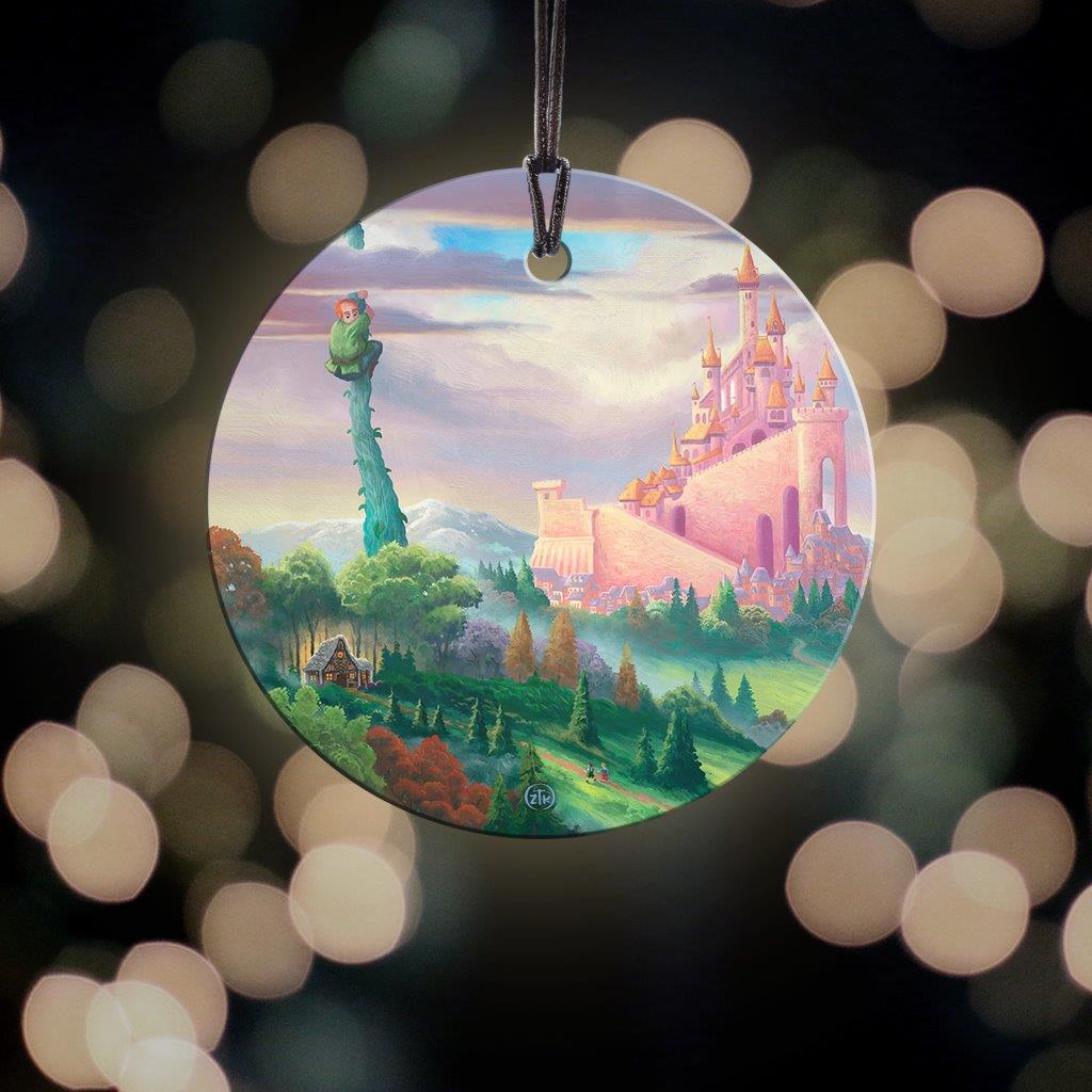 Zac Kinkade (Storybook Land-Beanstalk) StarFire Prints Hanging Glass Print SPCIR1204