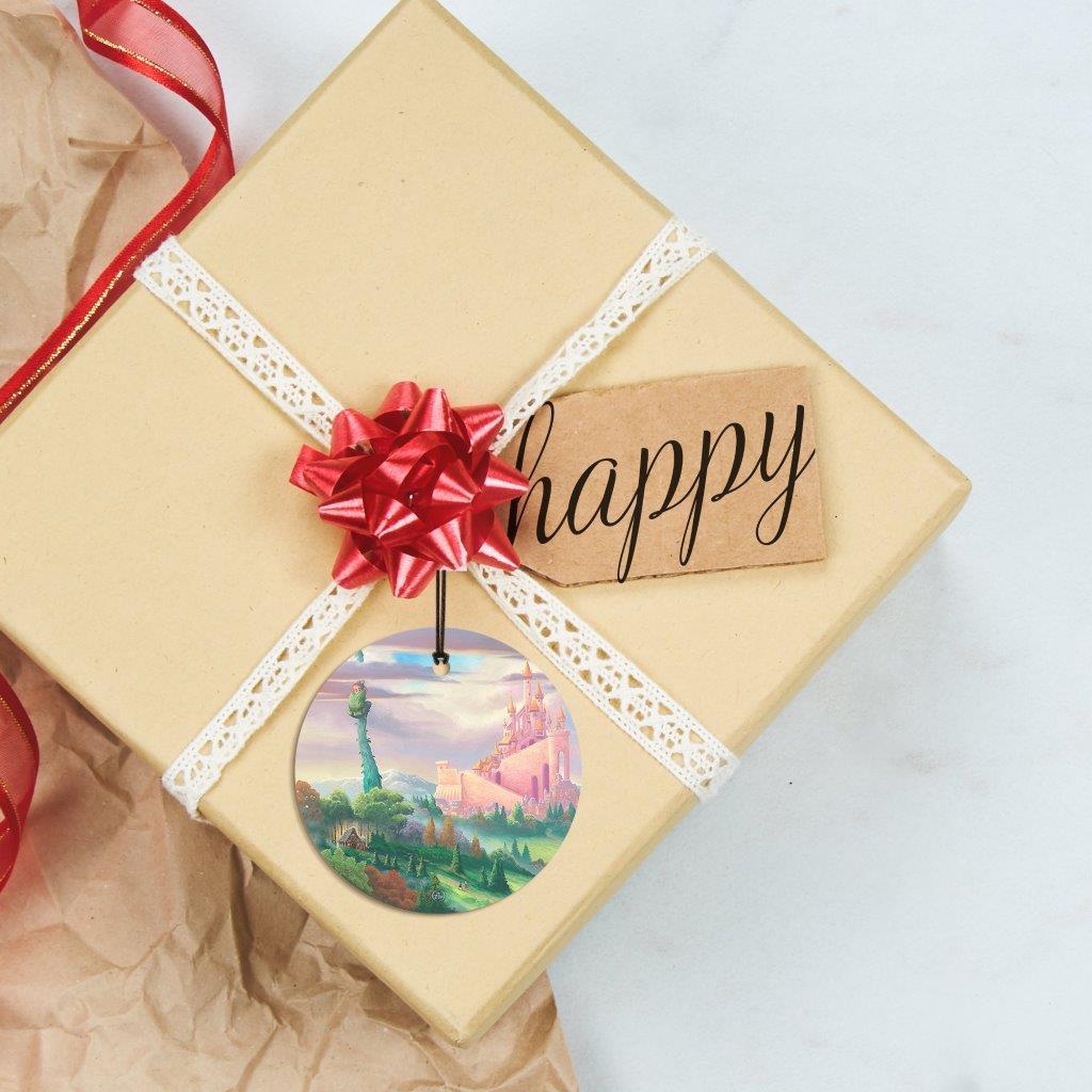 Zac Kinkade (Storybook Land-Beanstalk) StarFire Prints Hanging Glass Print SPCIR1204