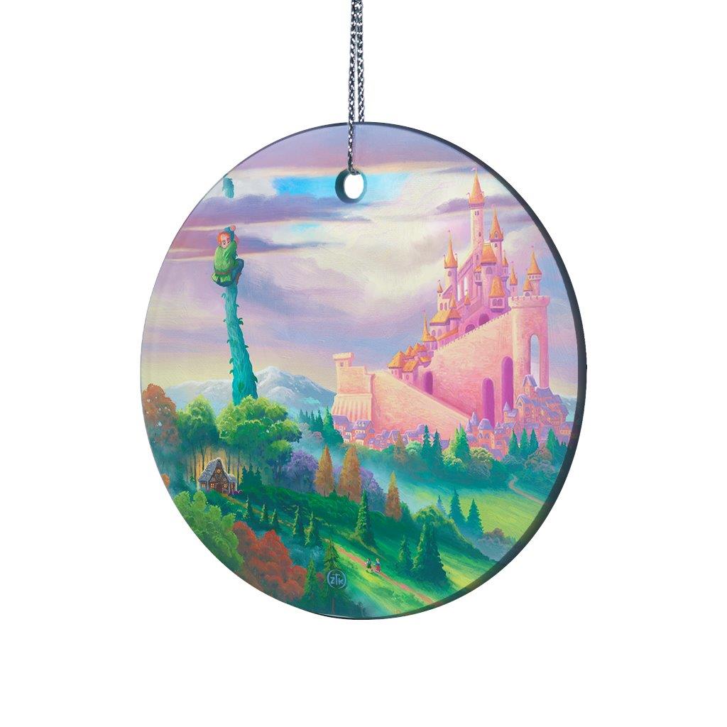 Zac Kinkade (Storybook Land-Beanstalk) StarFire Prints Hanging Glass Print SPCIR1204
