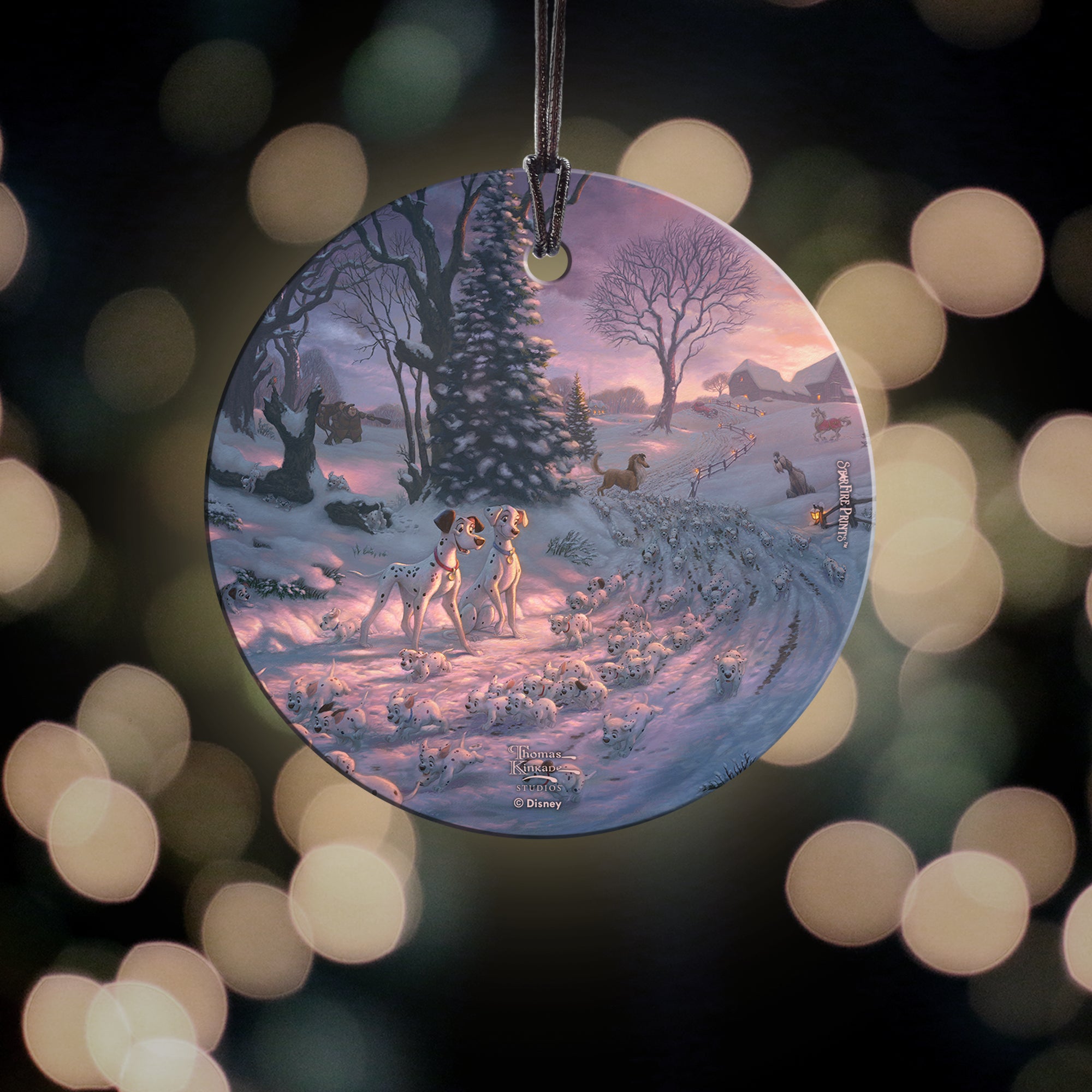 Disney (101 Dalmatians on the Run) StarFire Prints™ Hanging Glass Print SPCIR1223