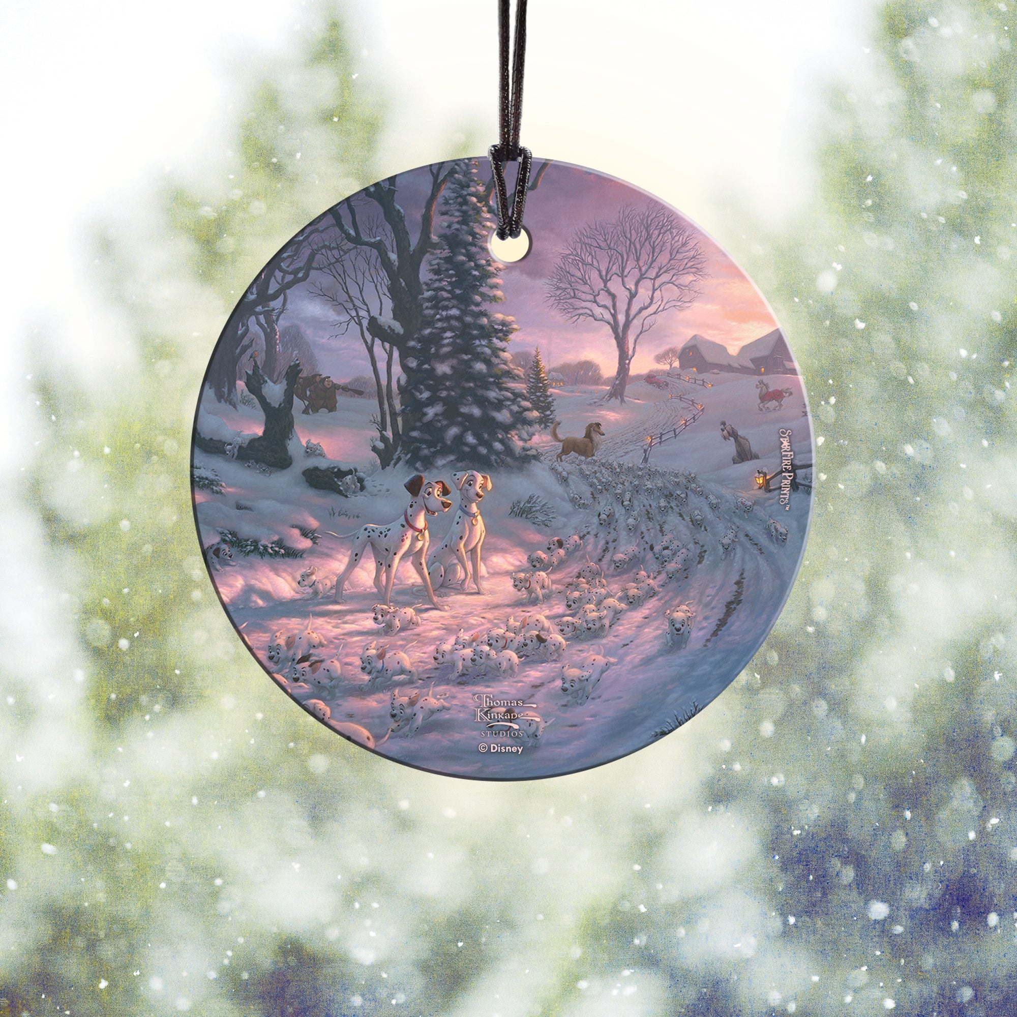 Disney (101 Dalmatians on the Run) StarFire Prints™ Hanging Glass Print SPCIR1223