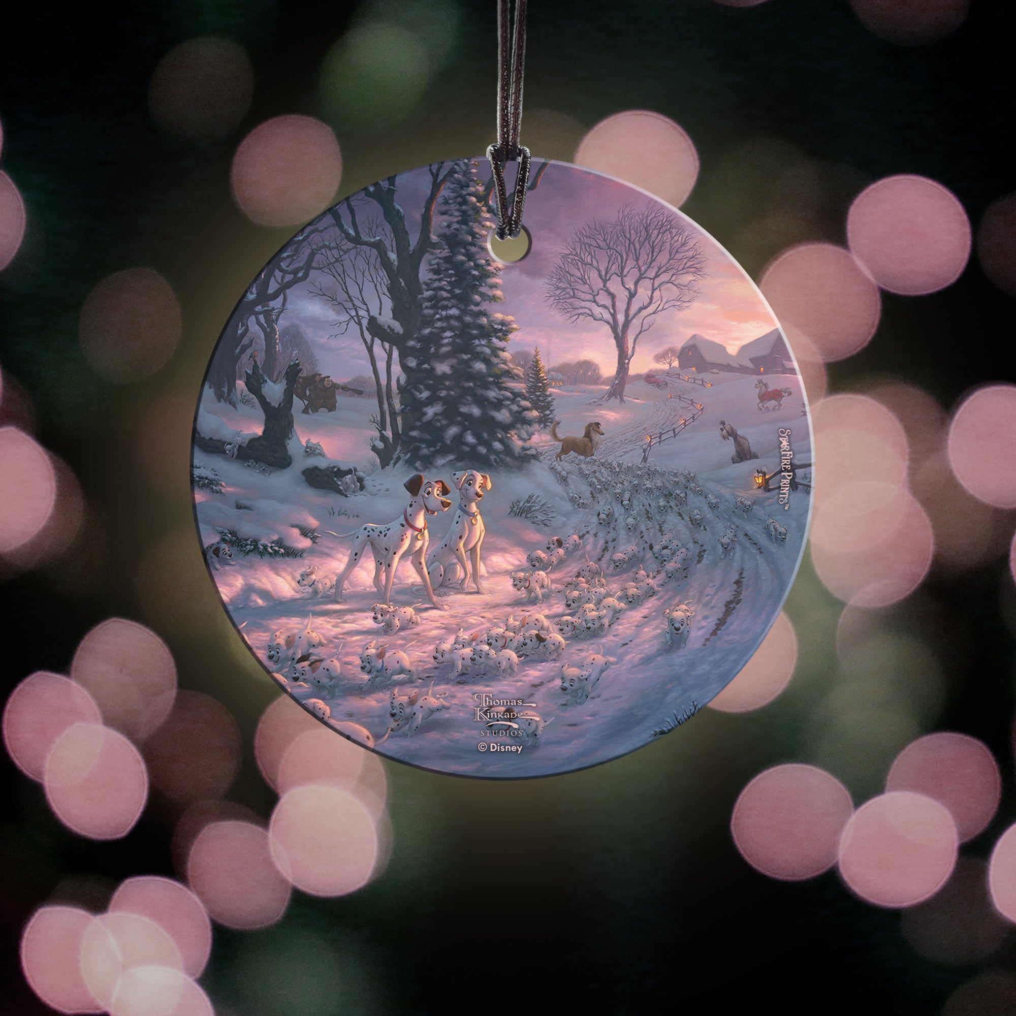 Disney (101 Dalmatians on the Run) StarFire Prints™ Hanging Glass Print SPCIR1223