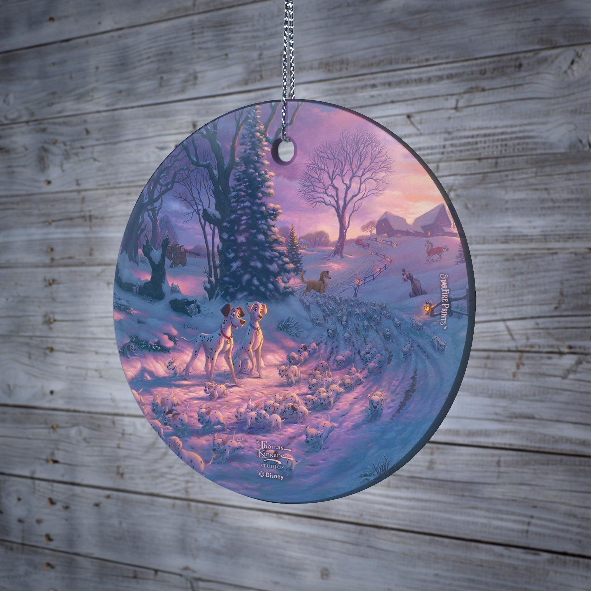 Disney (101 Dalmatians on the Run) StarFire Prints™ Hanging Glass Print SPCIR1223