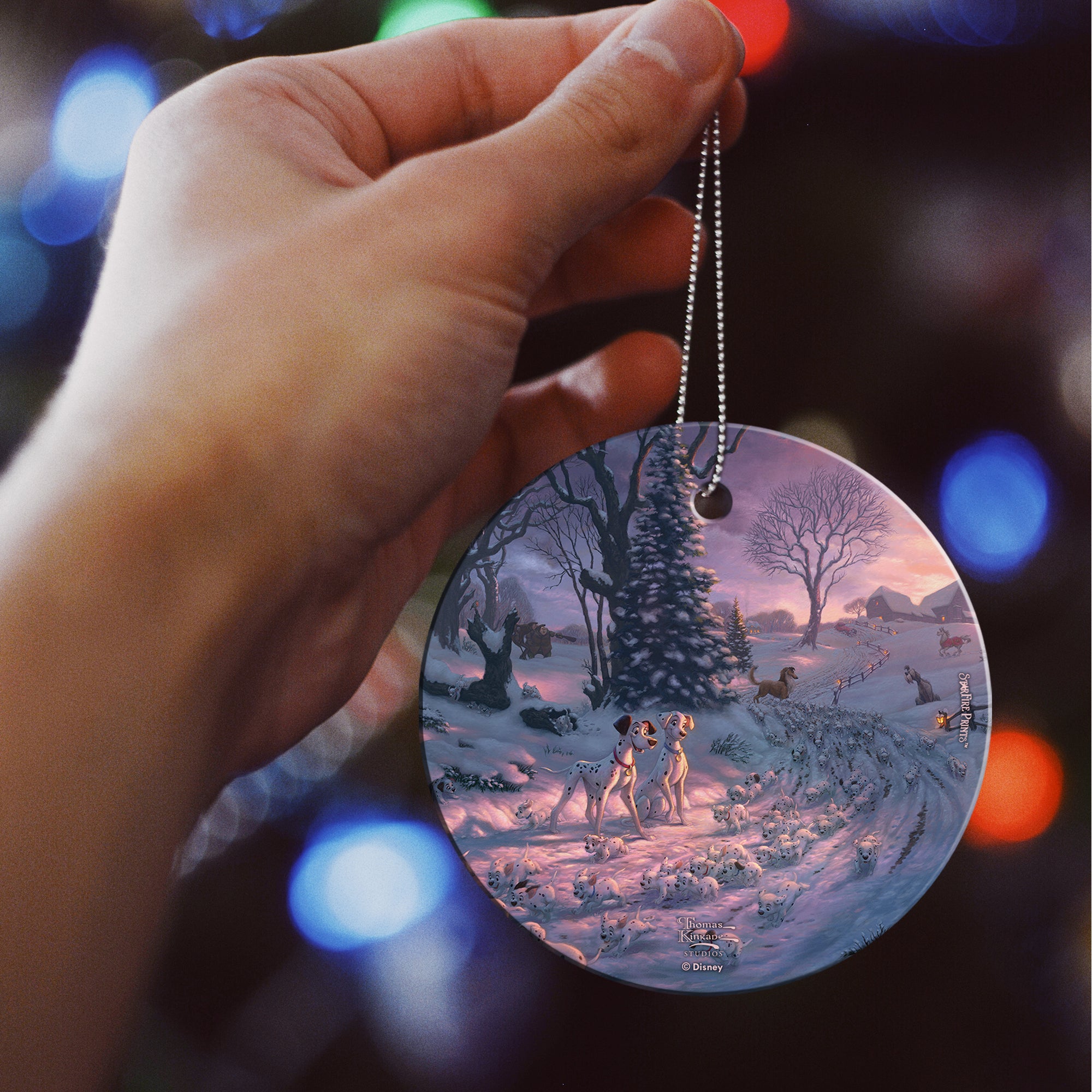 Disney (101 Dalmatians on the Run) StarFire Prints™ Hanging Glass Print SPCIR1223