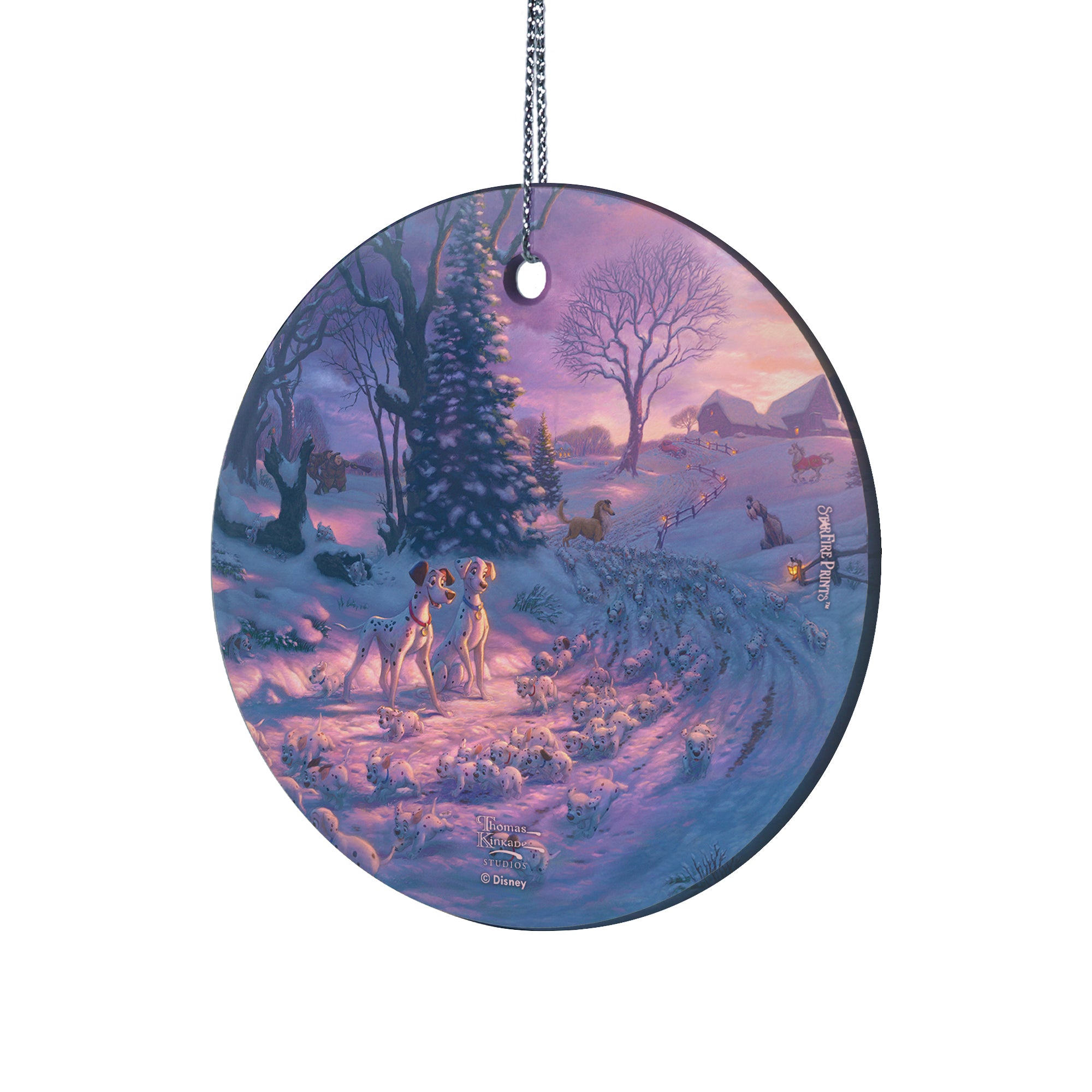 Disney (101 Dalmatians on the Run) StarFire Prints™ Hanging Glass Print SPCIR1223