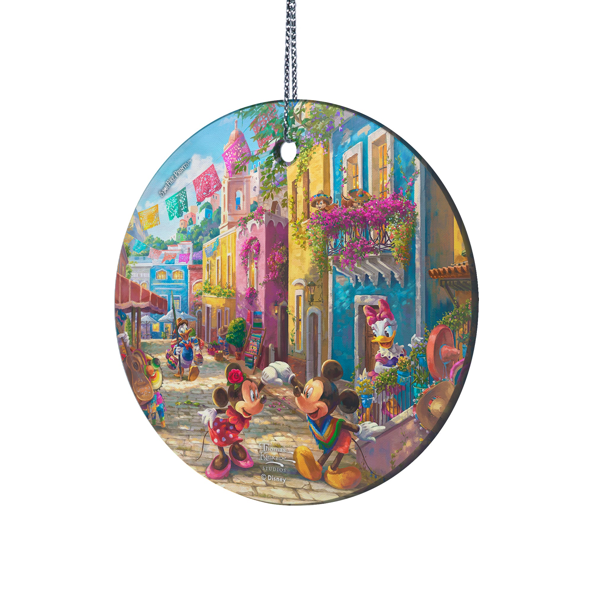 Disney (Mickey and Minnie in Mexico) StarFire Prints™ Hanging Glass Print SPCIR1224