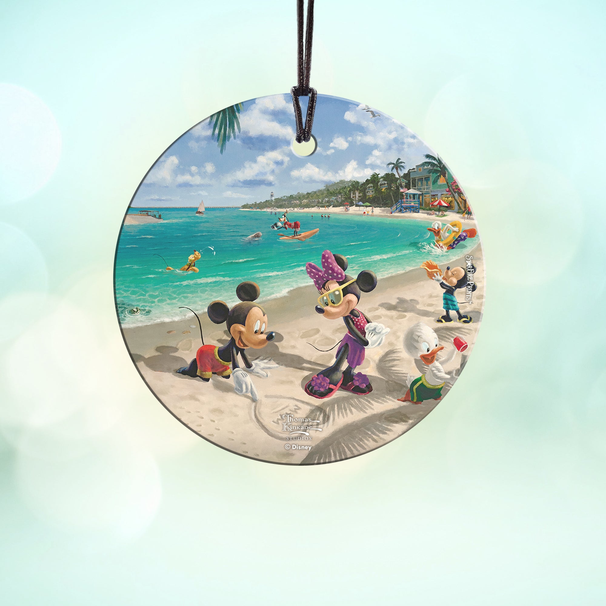 Disney (Mickey and Minnie in Florida) StarFire Prints™ Hanging Glass Print SPCIR1263