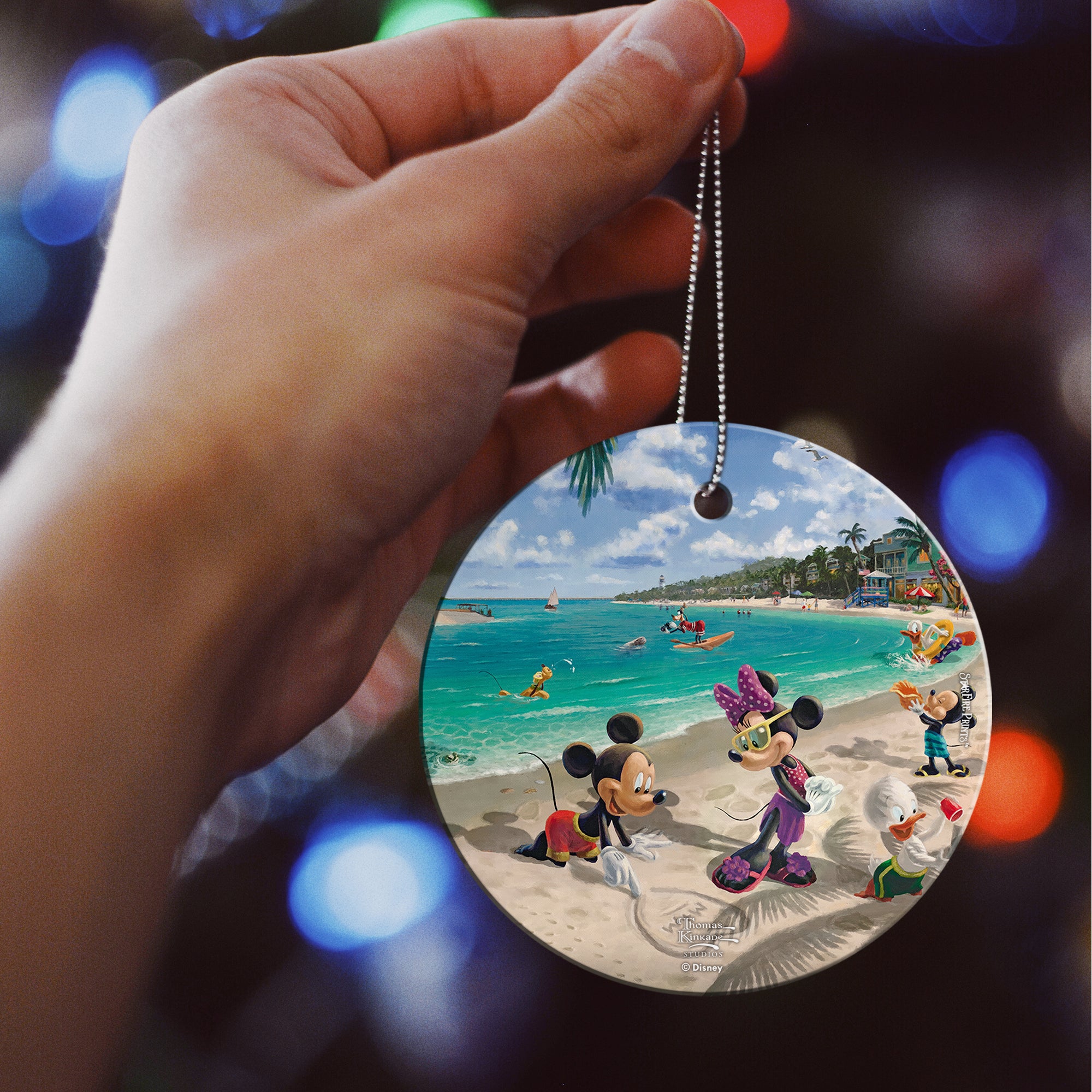 Disney (Mickey and Minnie in Florida) StarFire Prints™ Hanging Glass Print SPCIR1263