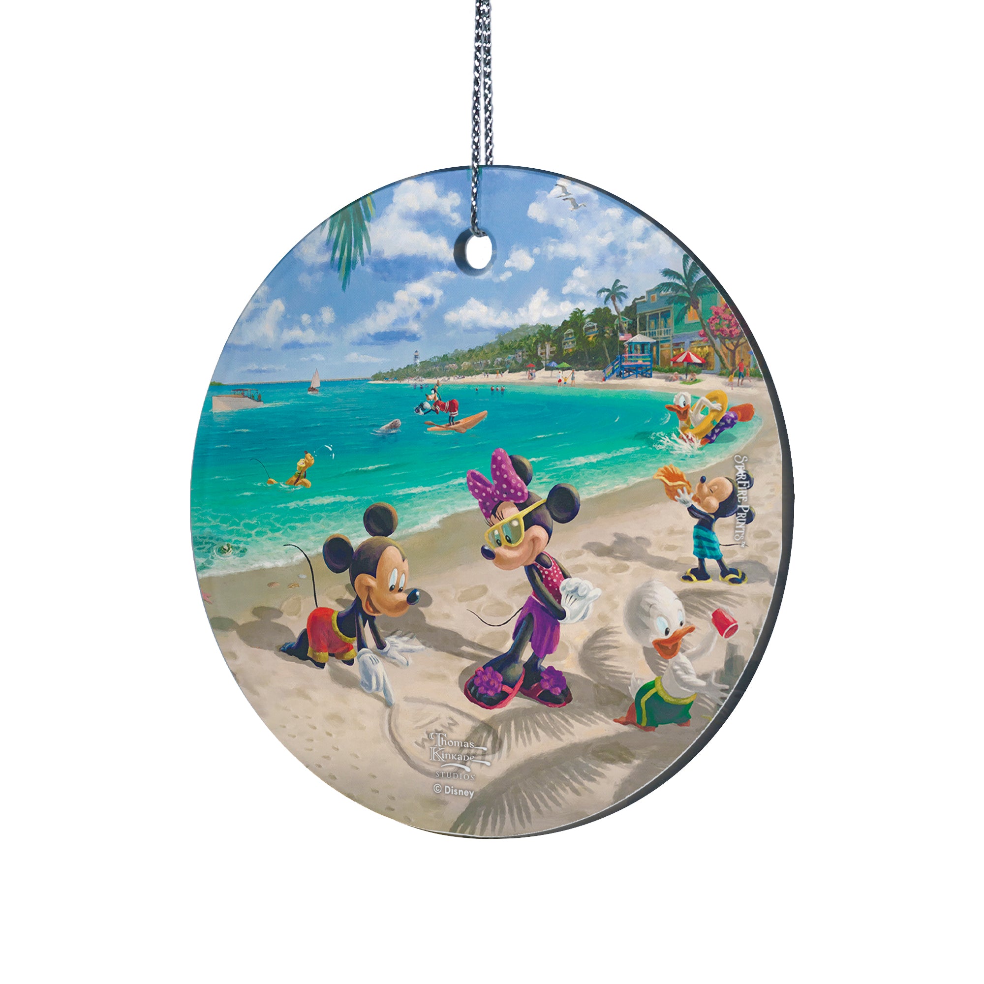 Disney (Mickey and Minnie in Florida) StarFire Prints™ Hanging Glass Print SPCIR1263