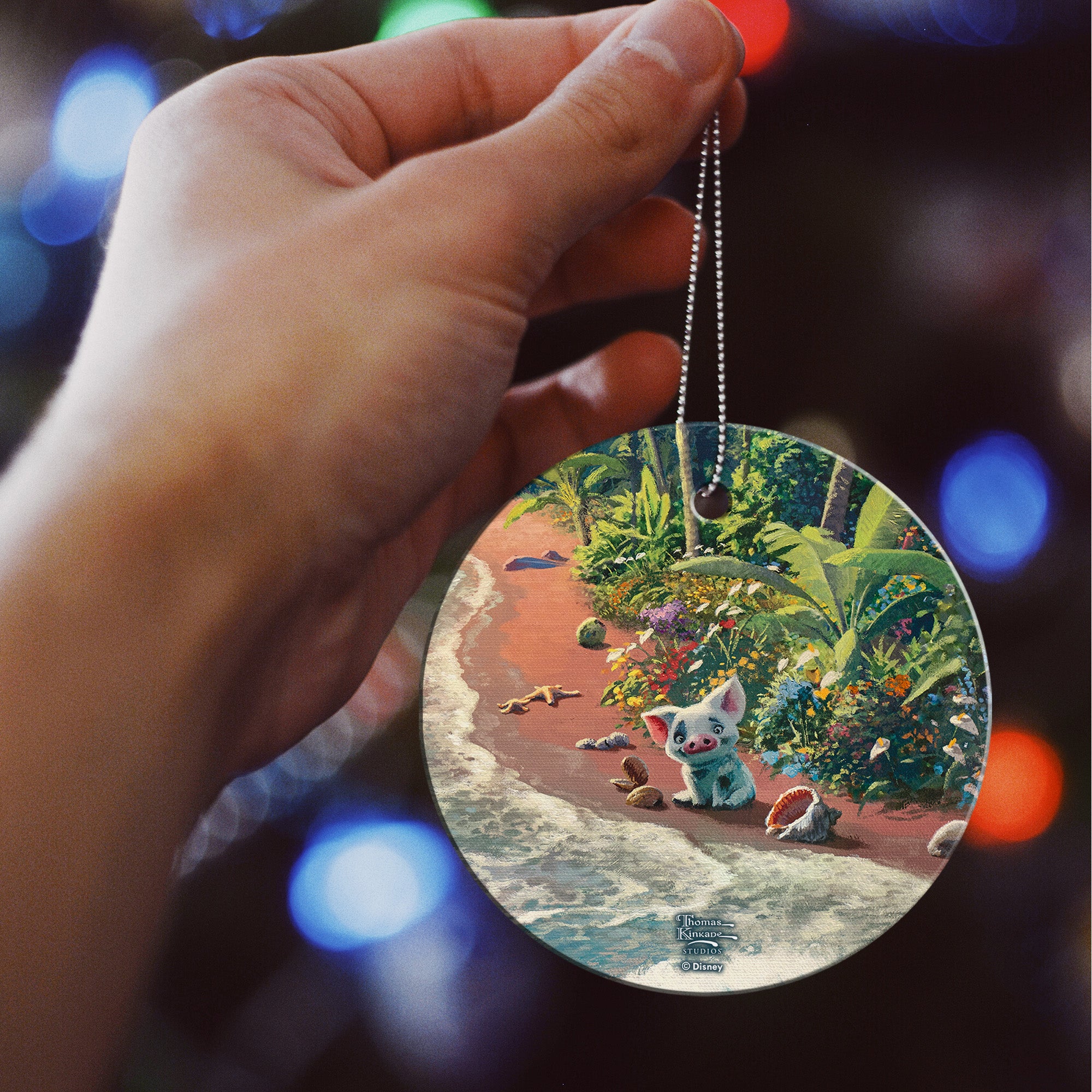 Disney (Moana Pua) StarFire Prints™ Hanging Glass Print SPCIR1273